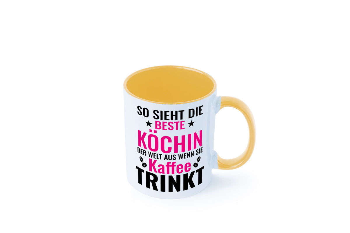 Kaffee trinkt: Köchin | Chefköchin Chefkoch Humor Arbeit Kollegen Büro Tasse
