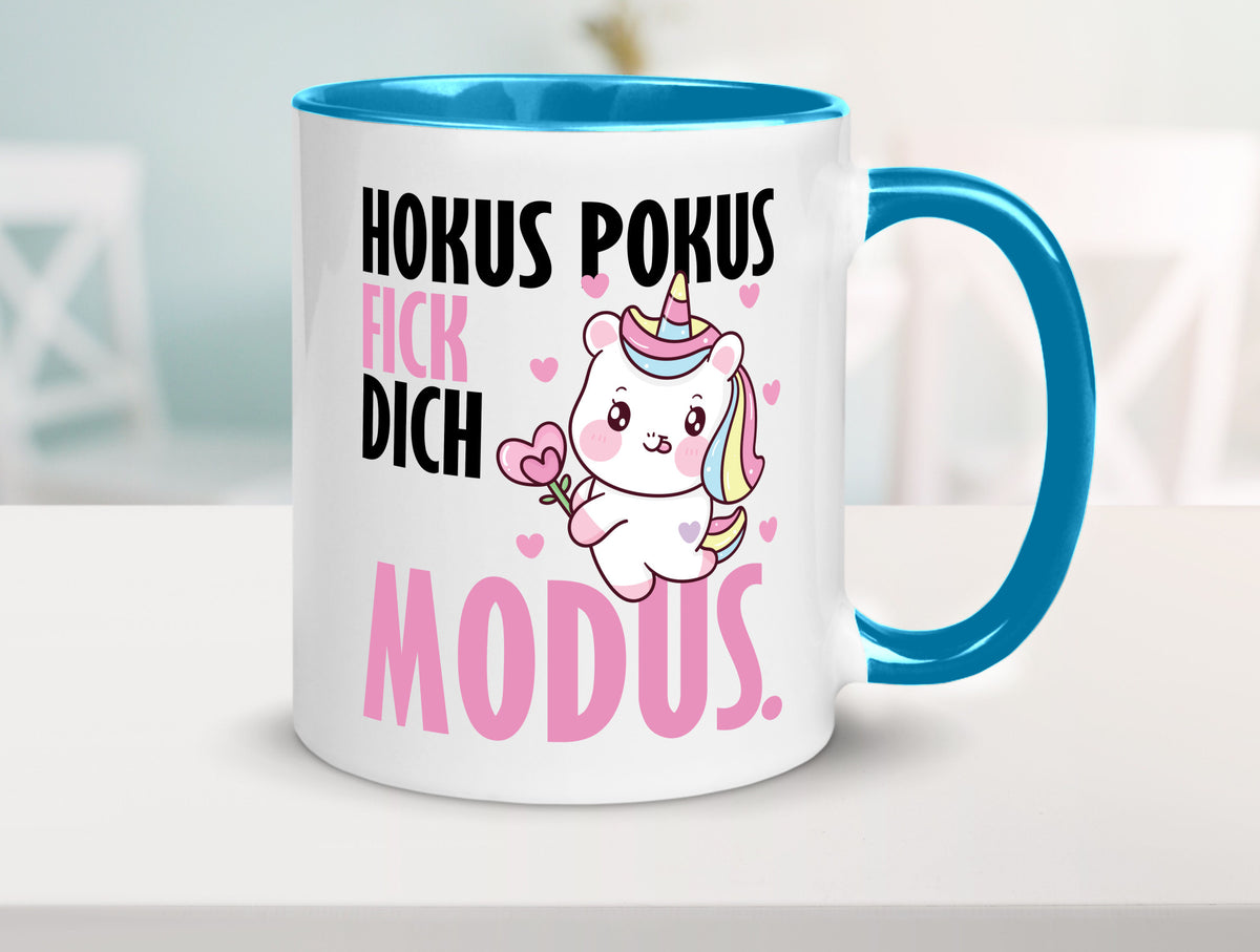 Hokus Pokus lustiger Spruch Geschenk Humor Geschenkidee Tasse