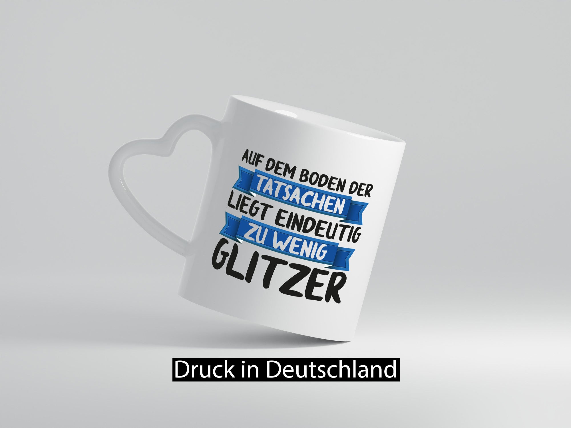 Auf den boden der Tatsachen | Glitzer komm mal runter lustiger Spruch Geschenk