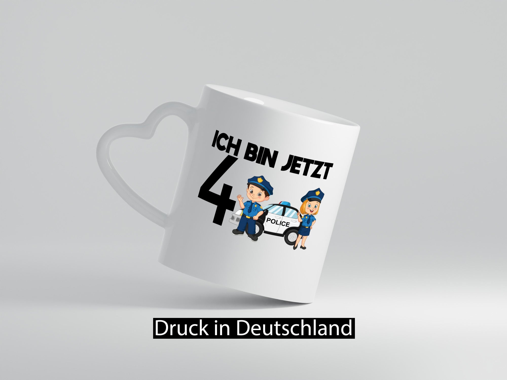 Ich bin jetzt 4 | Polizei 4. Geburtstag Jähriger Geschenk Geschenkidee lustiger