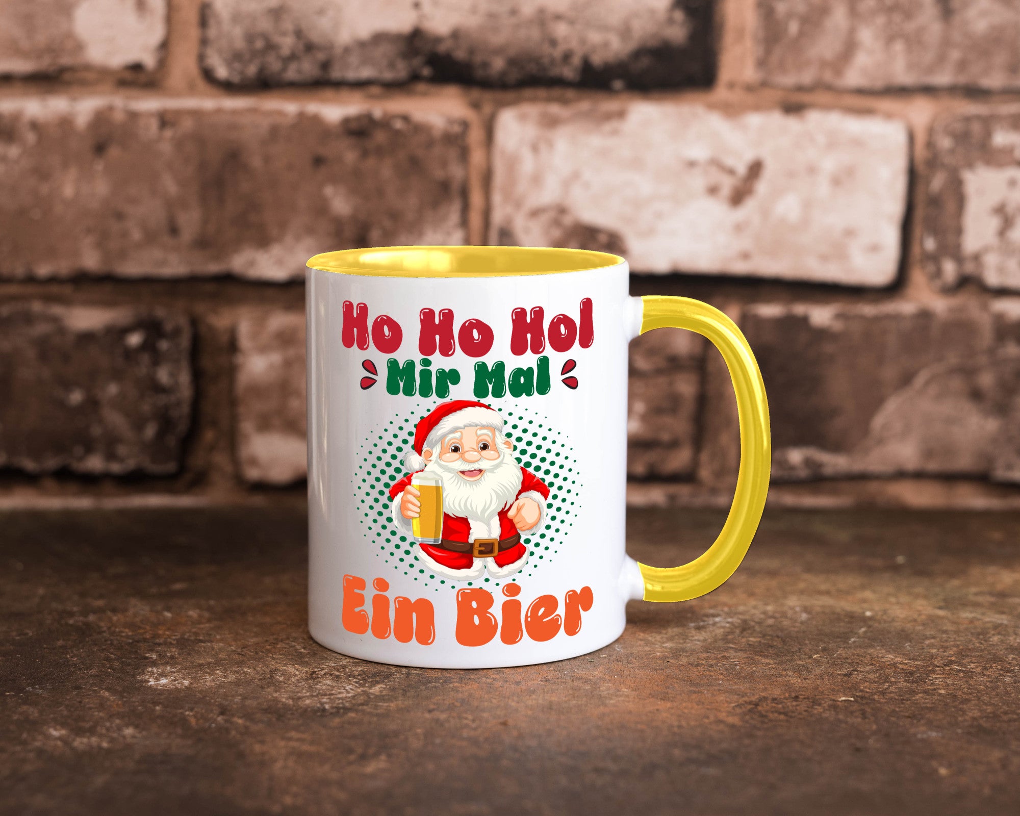Ho mir mal ein Bier | Ugly Christmas Trinken v2 Geschenkidee Humor Tasse