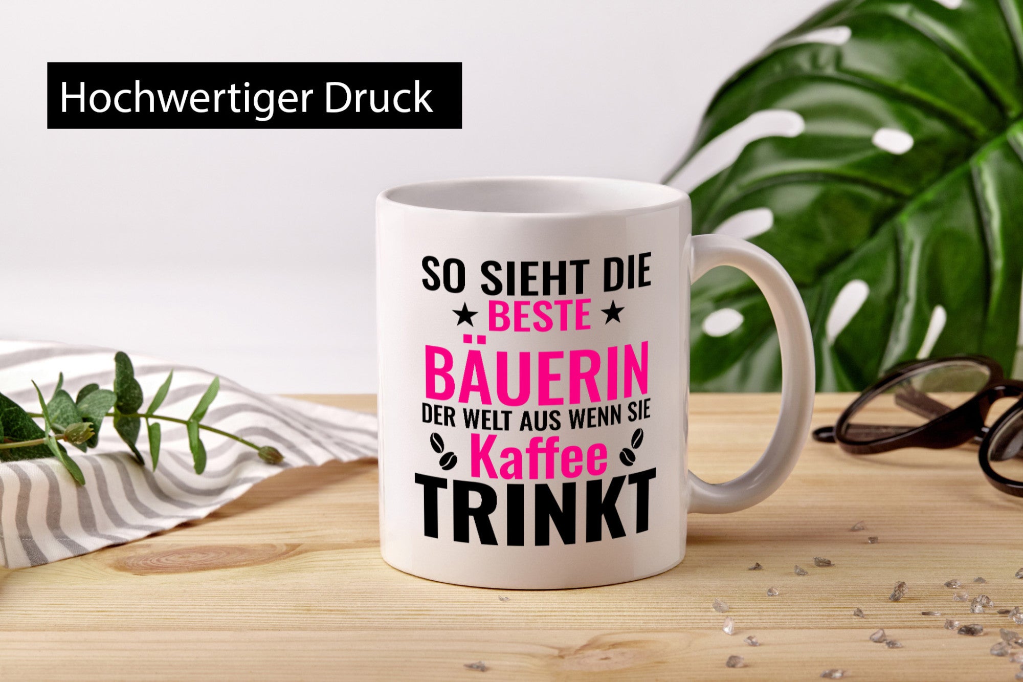 Kaffee trinkt: Bäuerin | Bauernhof Landwirtschaft Geschenk Humor Geschenkidee