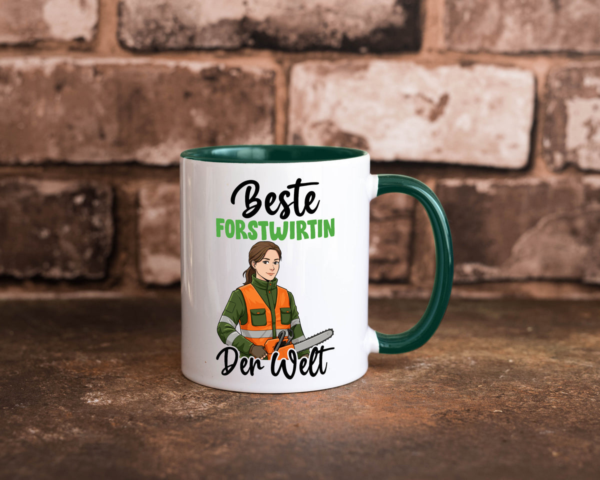 Beste Forstwirtin | Forst Wirtin v2 lustig Humor Geschenkidee Geschenk Tasse