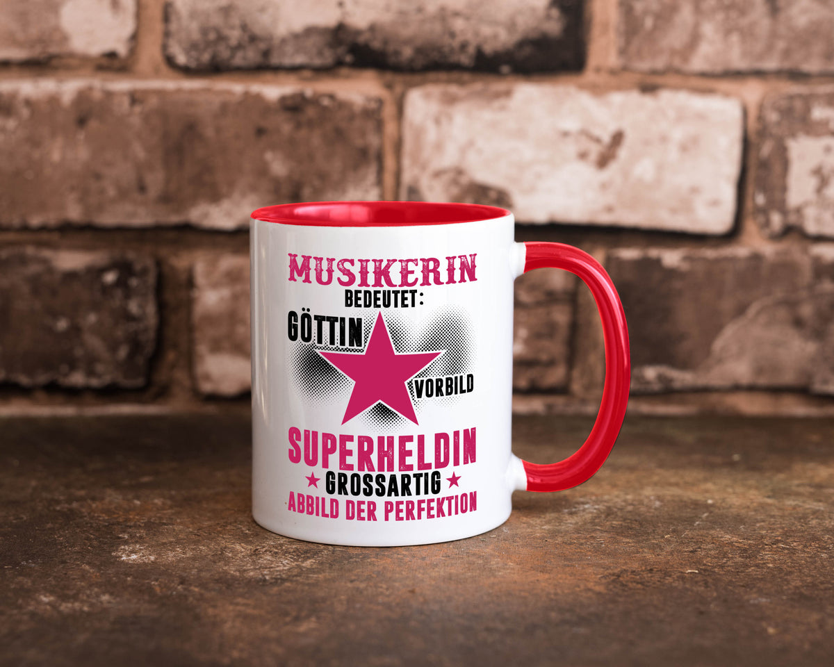Bedeutung von Musikerin | Musik Musikantin Geschenk Humor Geschenkidee lustiger Tasse