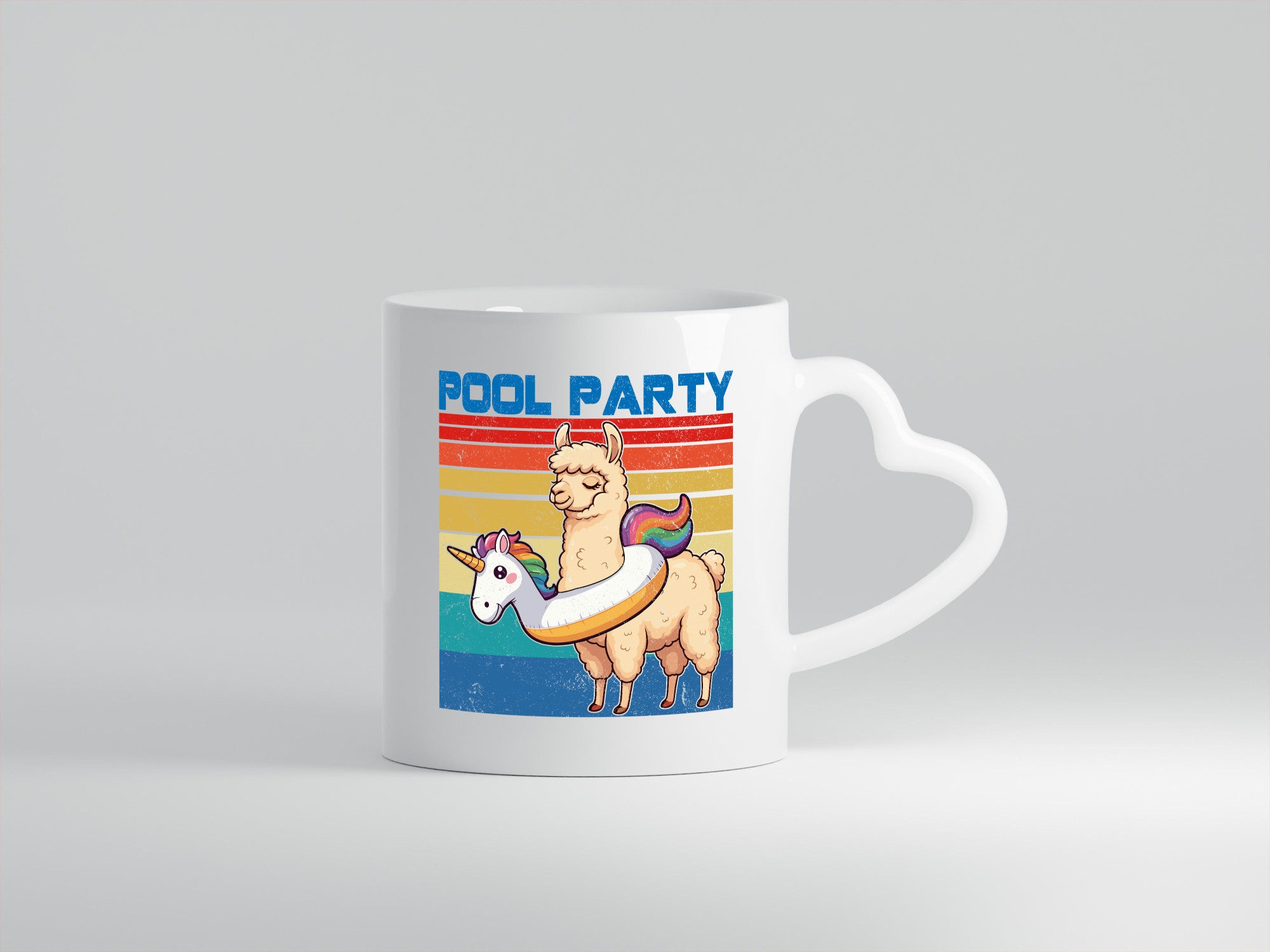 Pool Party | Lama Alpaka Einhorn lustig Humor Geschenkidee Geschenk Tasse