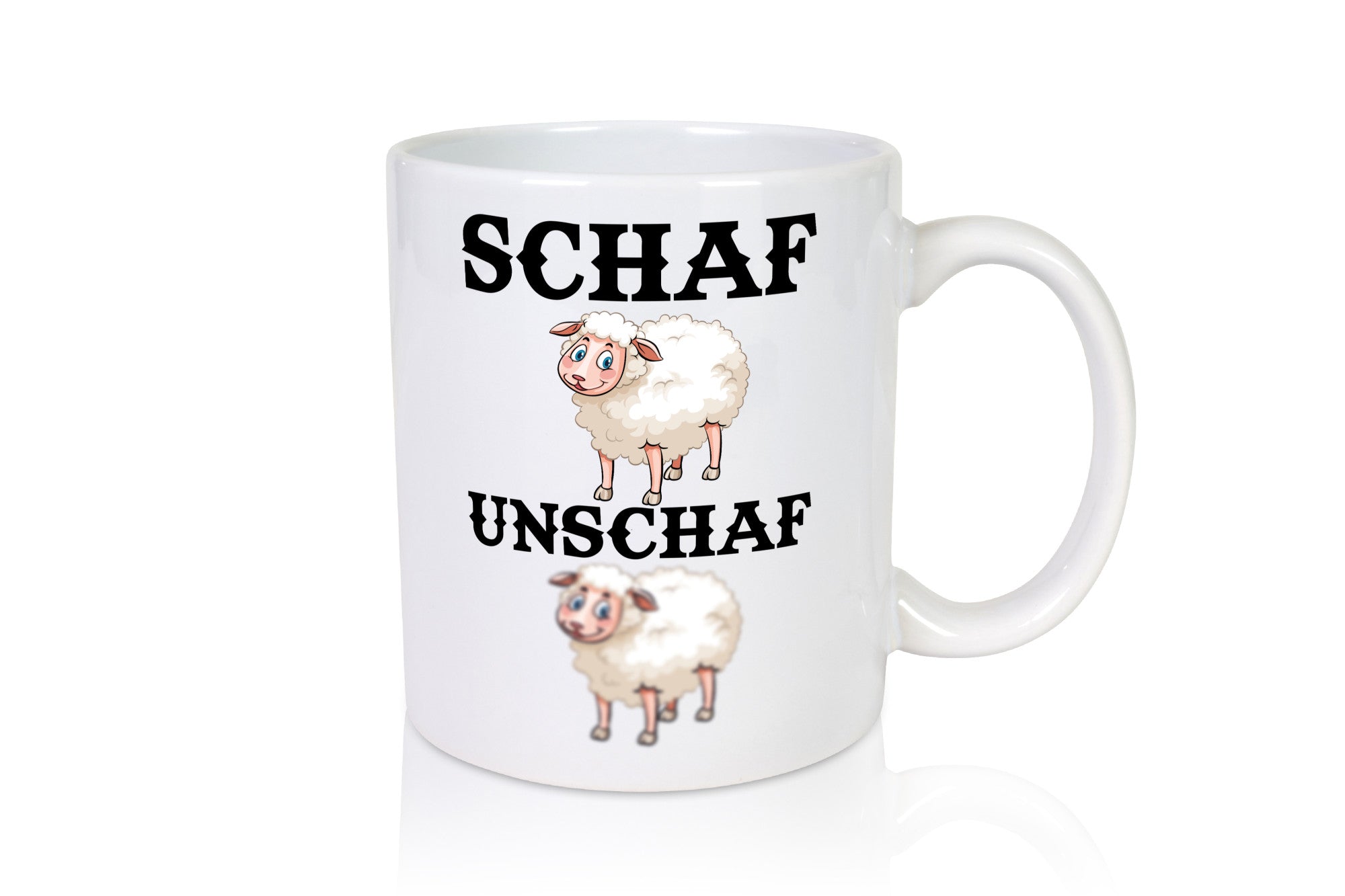 Schaf Unschaf Geschenk Humor Geschenkidee lustiger Spruch Tasse