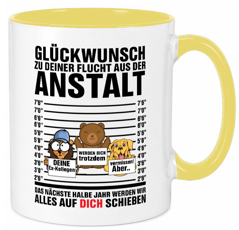 Glückwunsch zur Flucht | Arbeitskollegen Berufswechel Humor Arbeit Kollegen