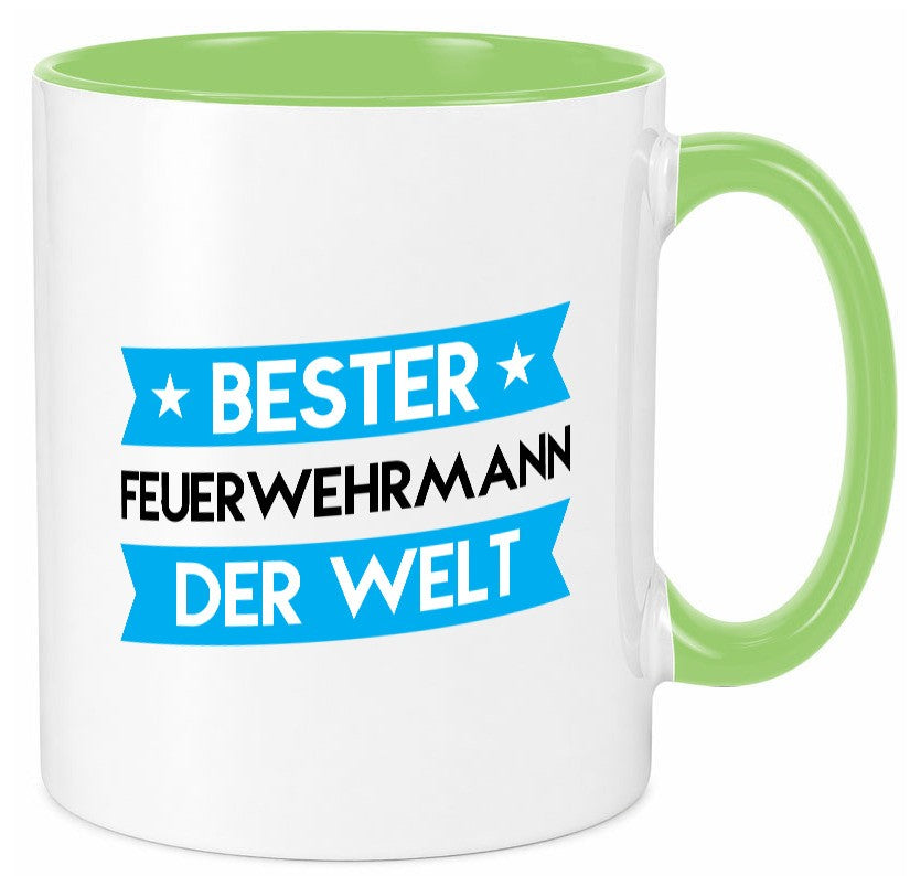 Bester Feuerwehrmann | Feuerwehr lustig Humor Geschenkidee Geschenk Tasse