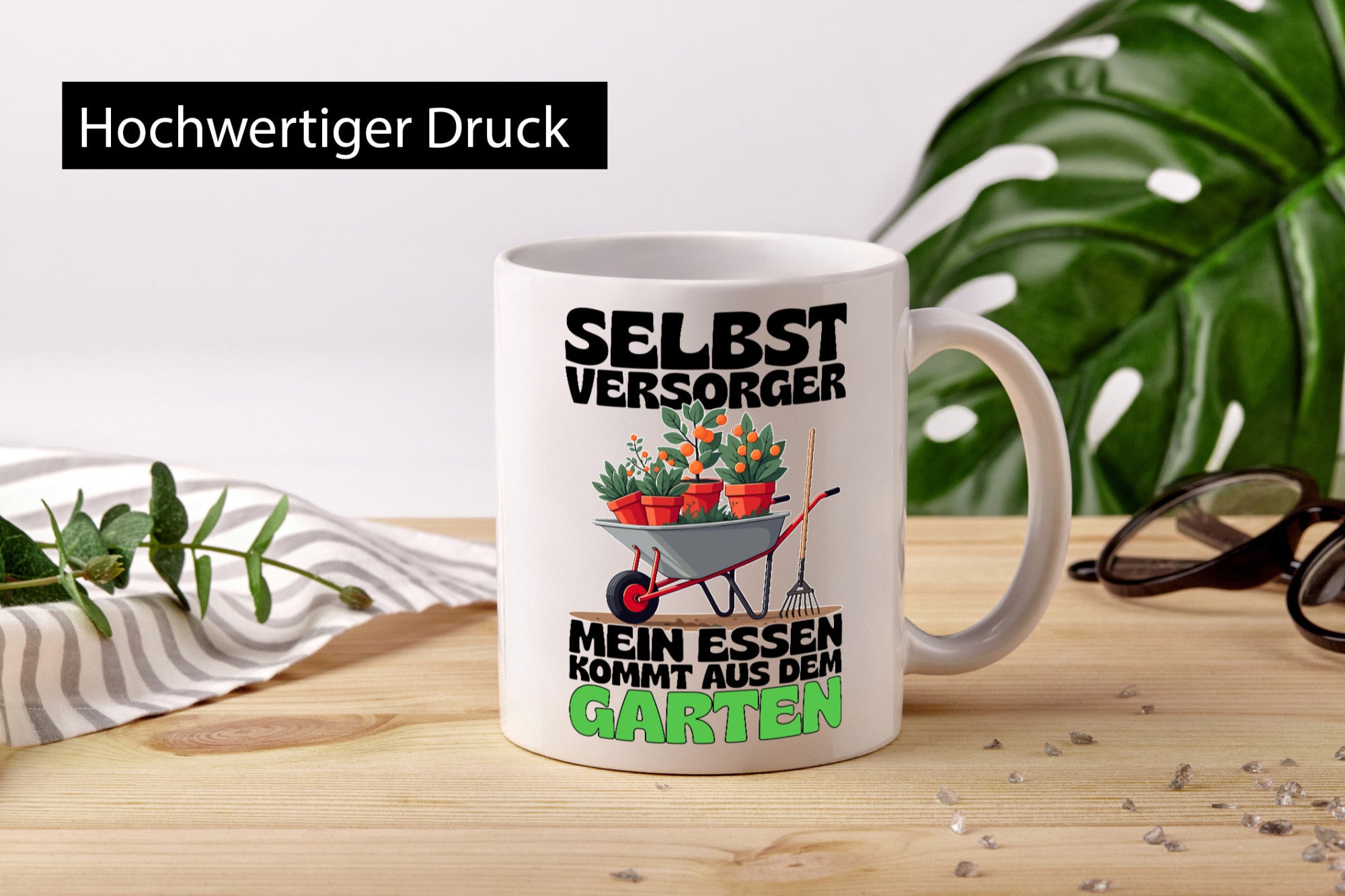 Selbstversorger | essen kommt aus dem Garten Gartenarbeit Humor Arbeit Kollegen
