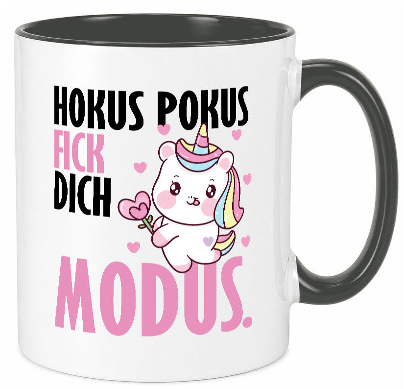 Hokus Pokus lustiger Spruch Geschenk Humor Geschenkidee Tasse