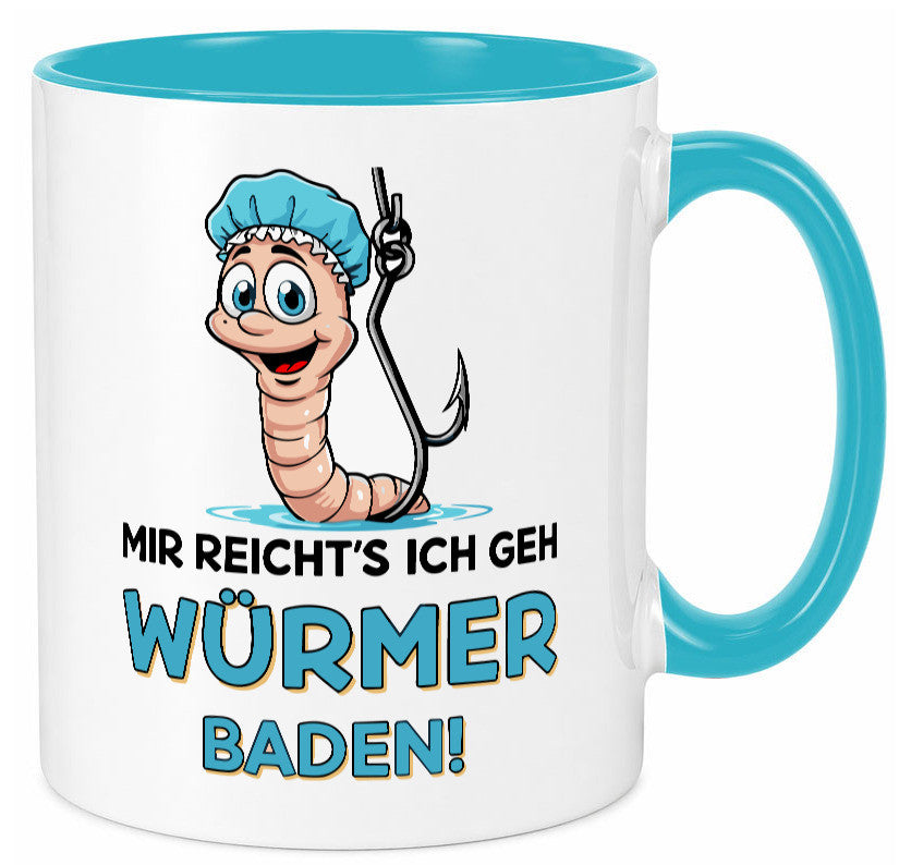 Mir reichts ich geh Würmer Baden | Angler Angeln Geschenk Humor Geschenkidee