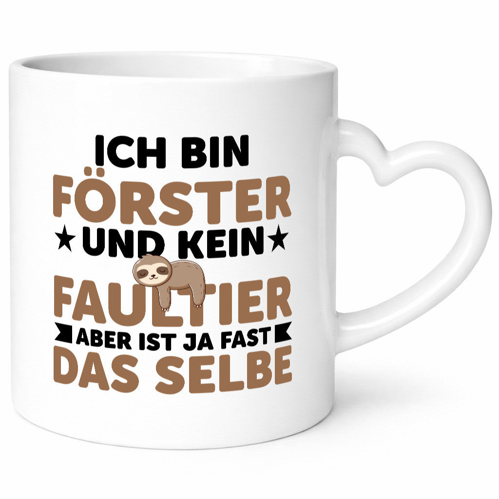 Ich bin kein Faultier: Förster | Forstarbeiter Geschenk Kollegen Büro lustig
