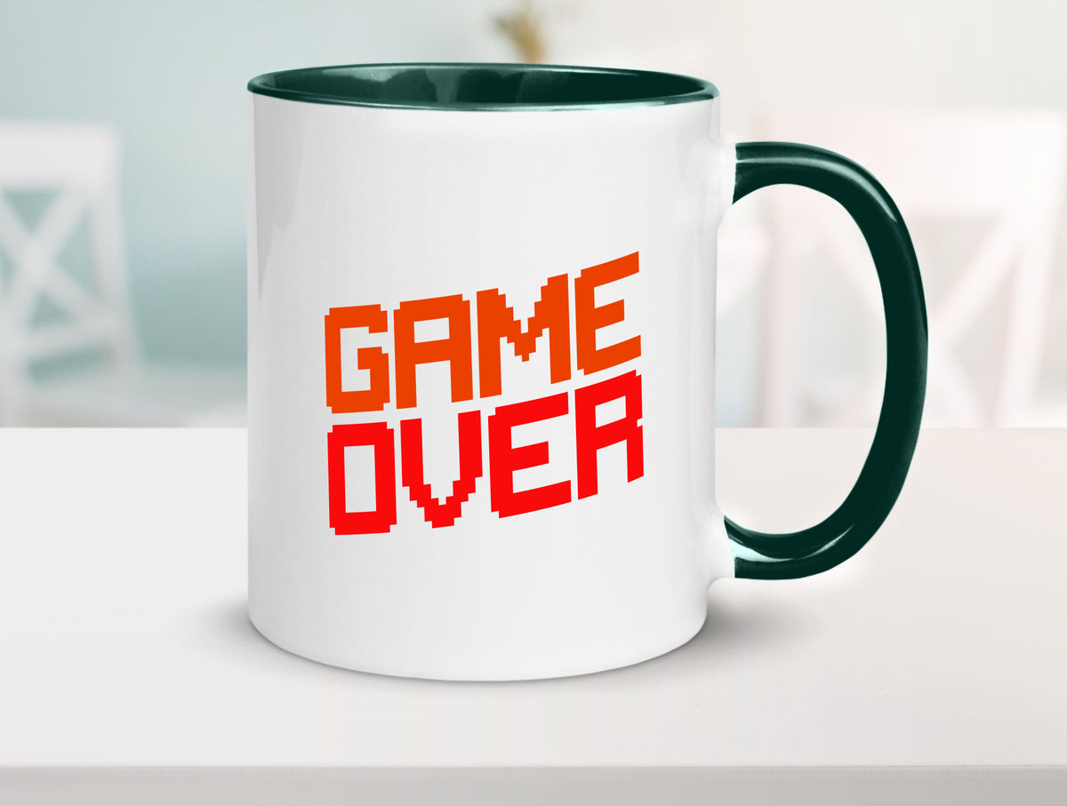 Game Over | Gamer Zocker Retro PC Nerd Pixel Geschenkidee Humor Tasse