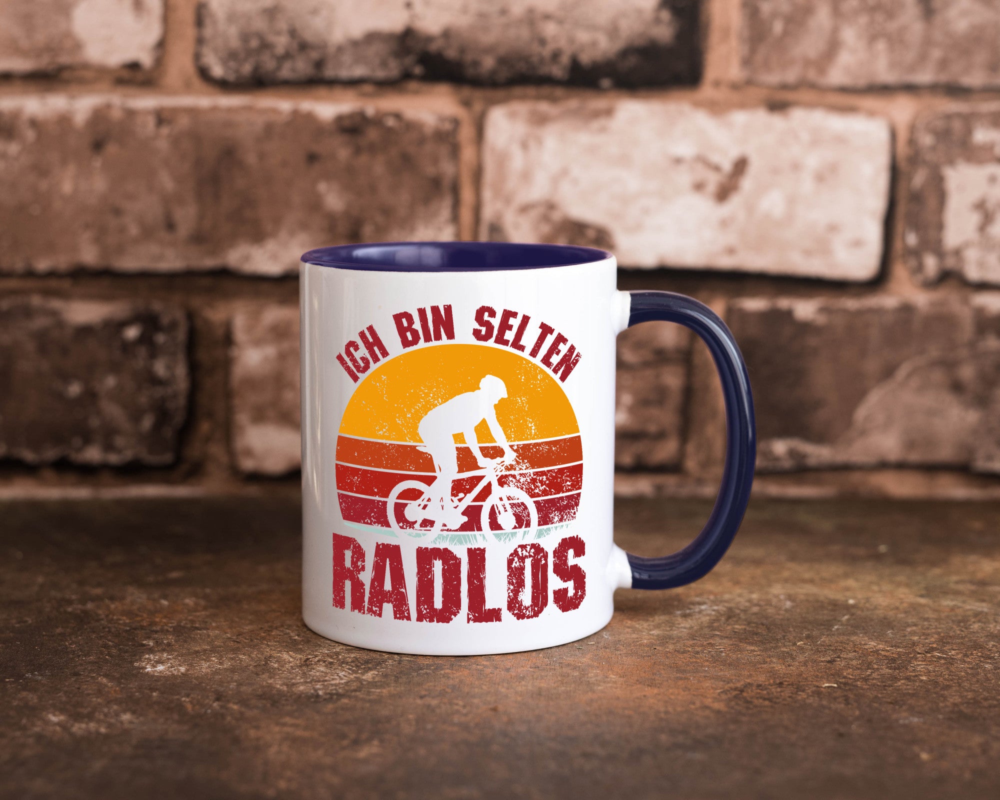 Ich bin Selten Radlos | Radfahrer Mountainbike Humor Geschenkidee Tasse