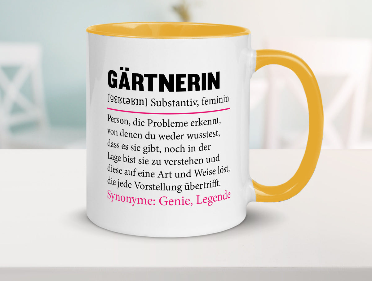 Gärtnerin | lustig Gartenbau Beruf Spruch Geschenk Arbeit Kollegen Büro Tasse