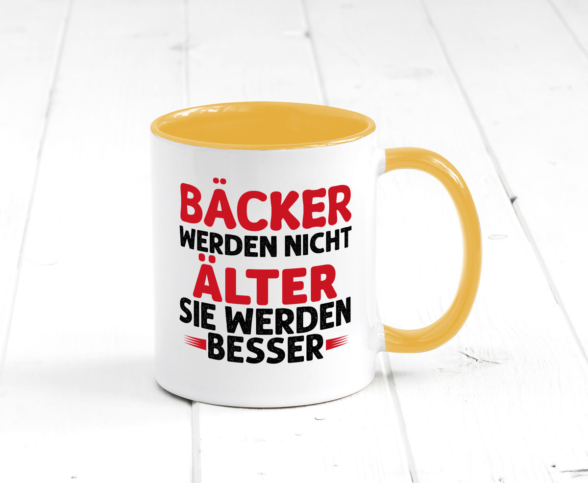 Bäcker werden nicht älter Sie besser lustig Humor Geschenkidee Geschenk Tasse