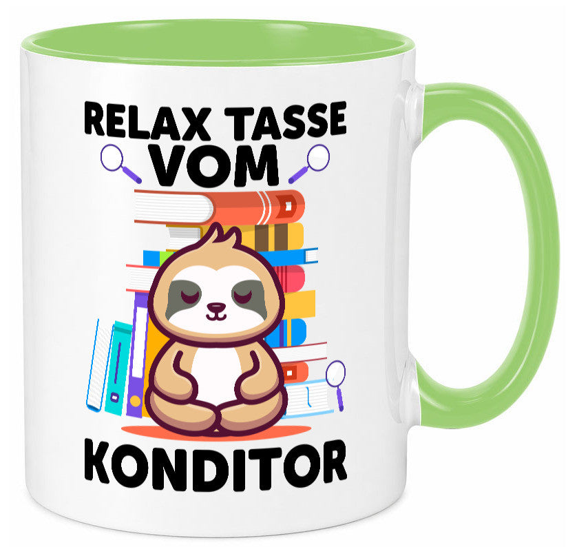 Relax Tasse: Konditor | Konditorei lustiger Spruch Geschenk Humor Geschenkidee