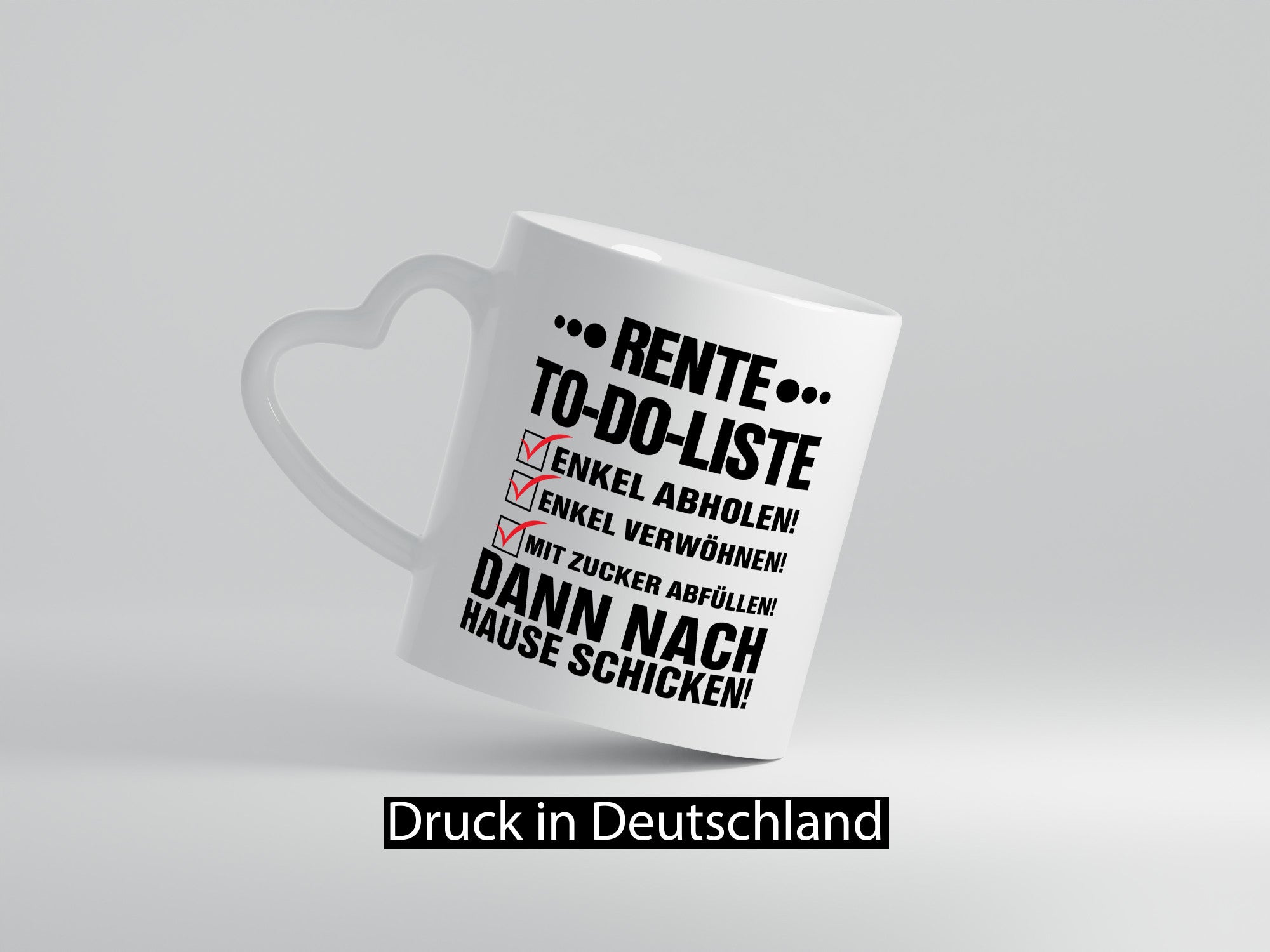 Rente To-Do-Liste | Rentner Tasse Enkel verwöhnen Geschenk Ruhestand Jubiläum