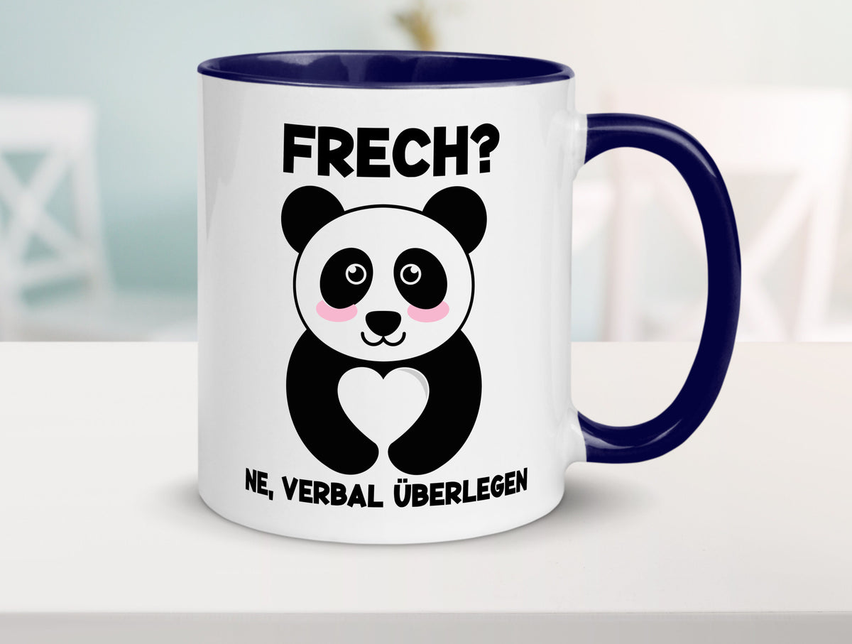 Frech | Verbal überlegen süßer Pandabär kecker Spruch lustiger Geschenk Humor Tasse