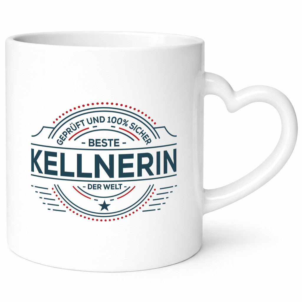 Geprüft und sicher: Kellnerin | Beruf kellnern Bedienung lustig Arbeit Kollegen