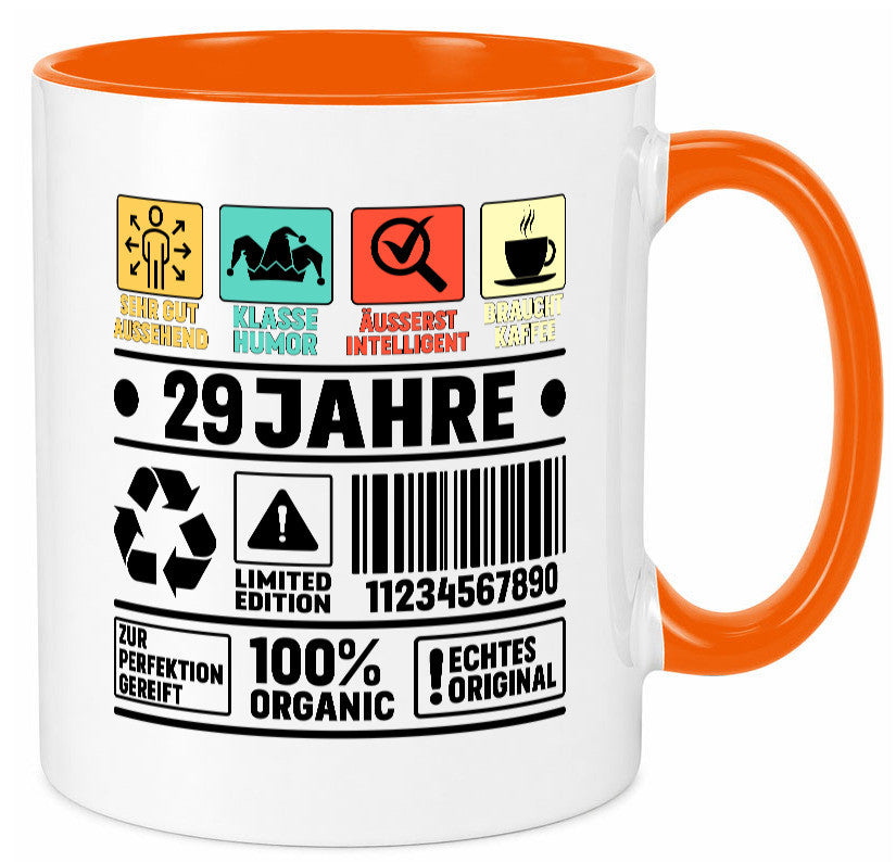 29. Geburtstag | 29 Jahre Humor Limited Edition lustiger Spruch Geschenk