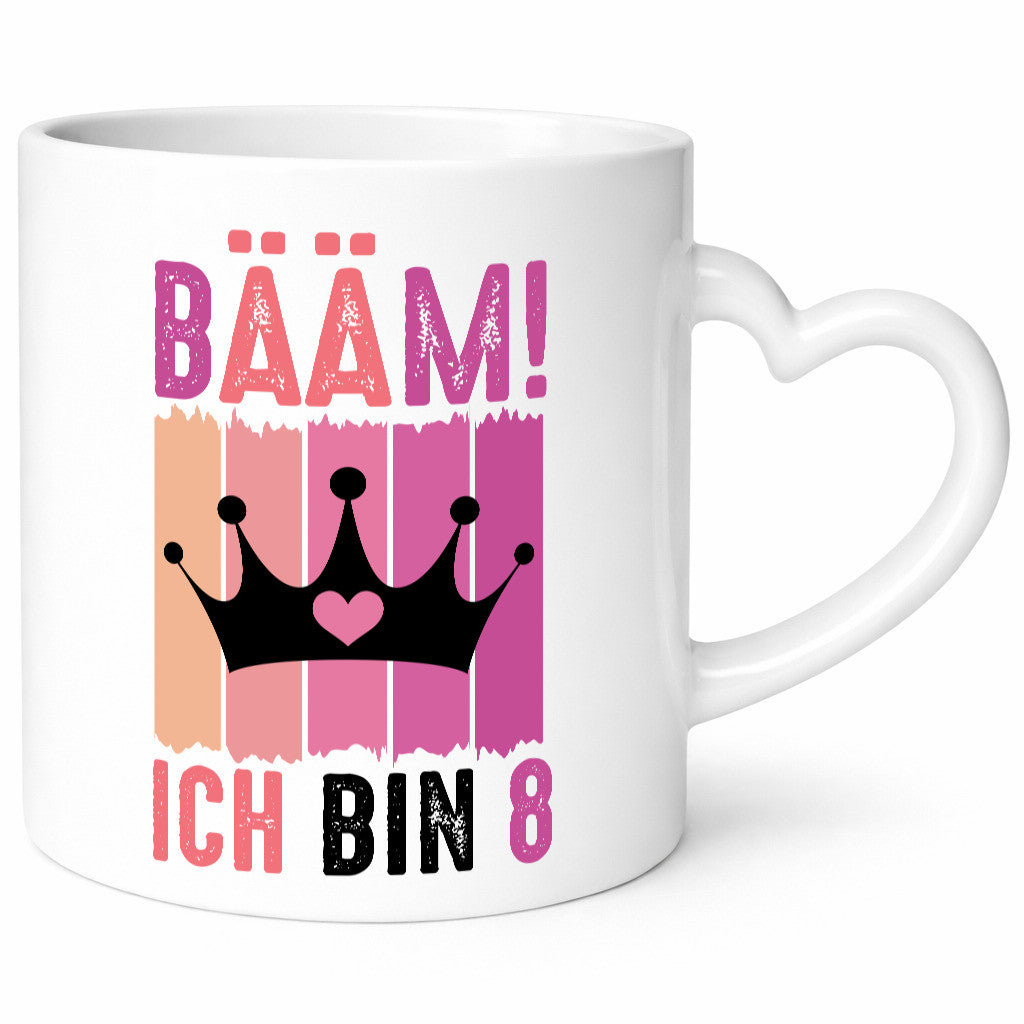 8. Geburtstag | 8 Jahre Bääm ich bin Krone lustig Geschenkidee Geschenk Tasse