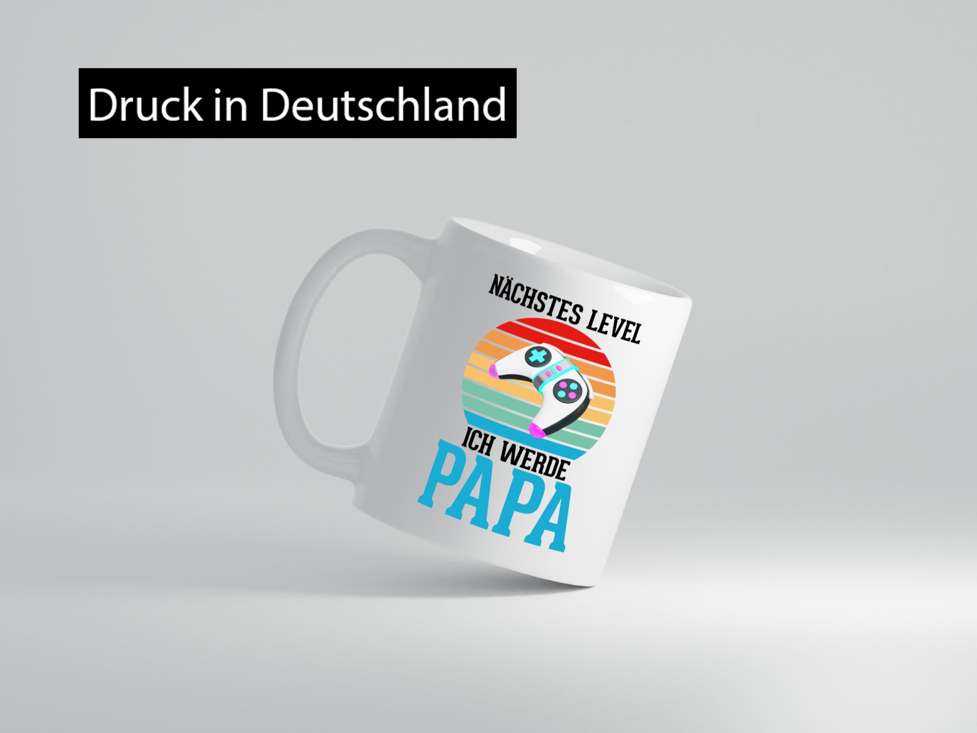 Nächstes Level ich werde Papa | Ankündigung Gamer Geschenkidee Humor Tasse
