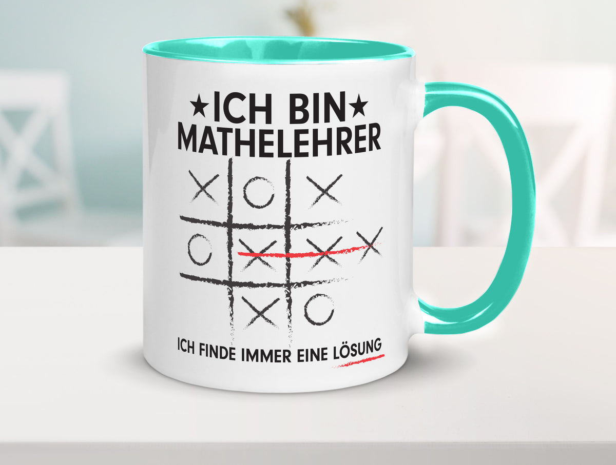 Löse Probleme: Mathelehrer | Lehrer Mathe Humor Geschenkidee Tasse