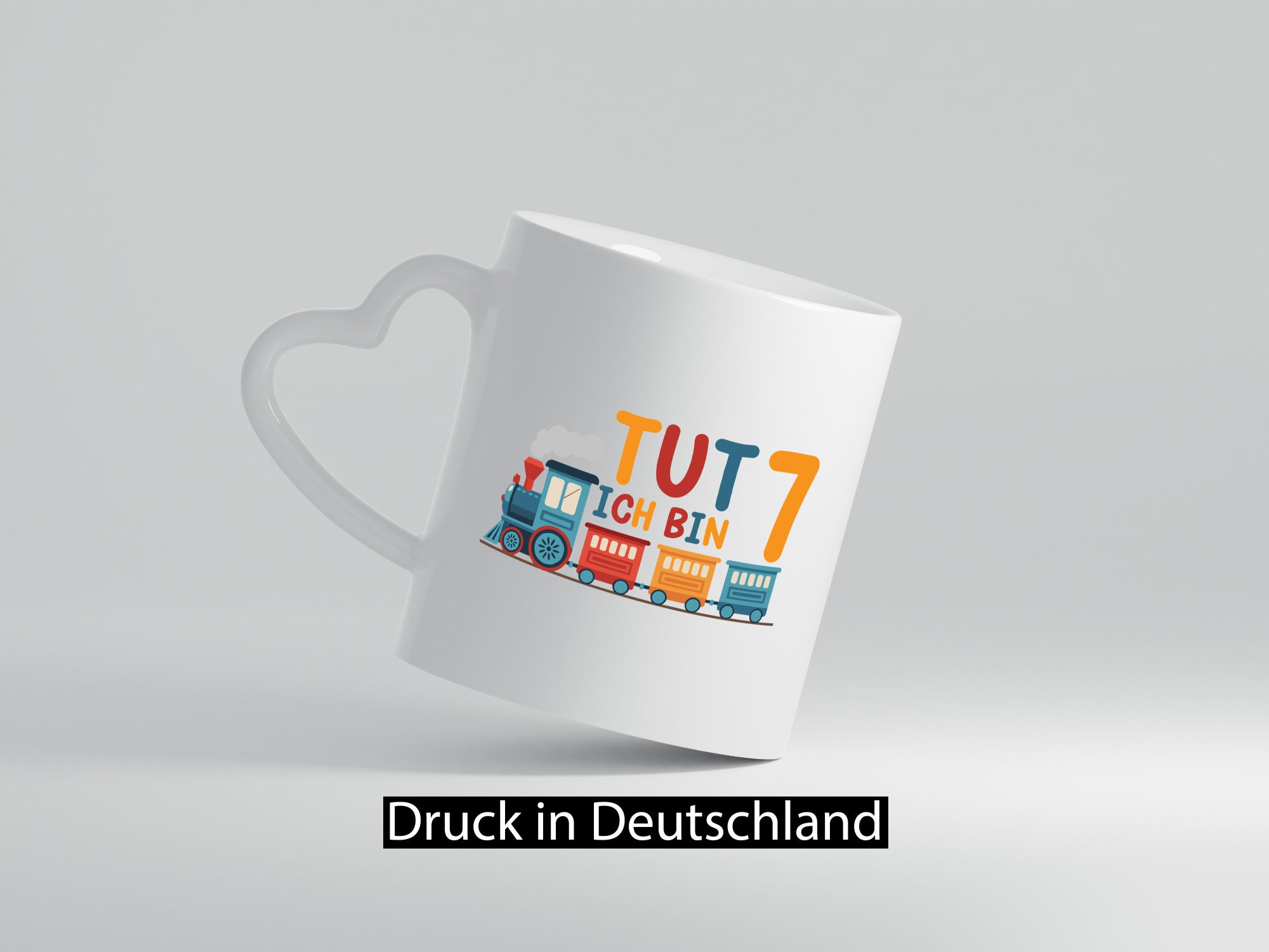 7. Geburtstag | 7 Jahre Eisenbahn Zug junge Humor Geschenkidee Tasse