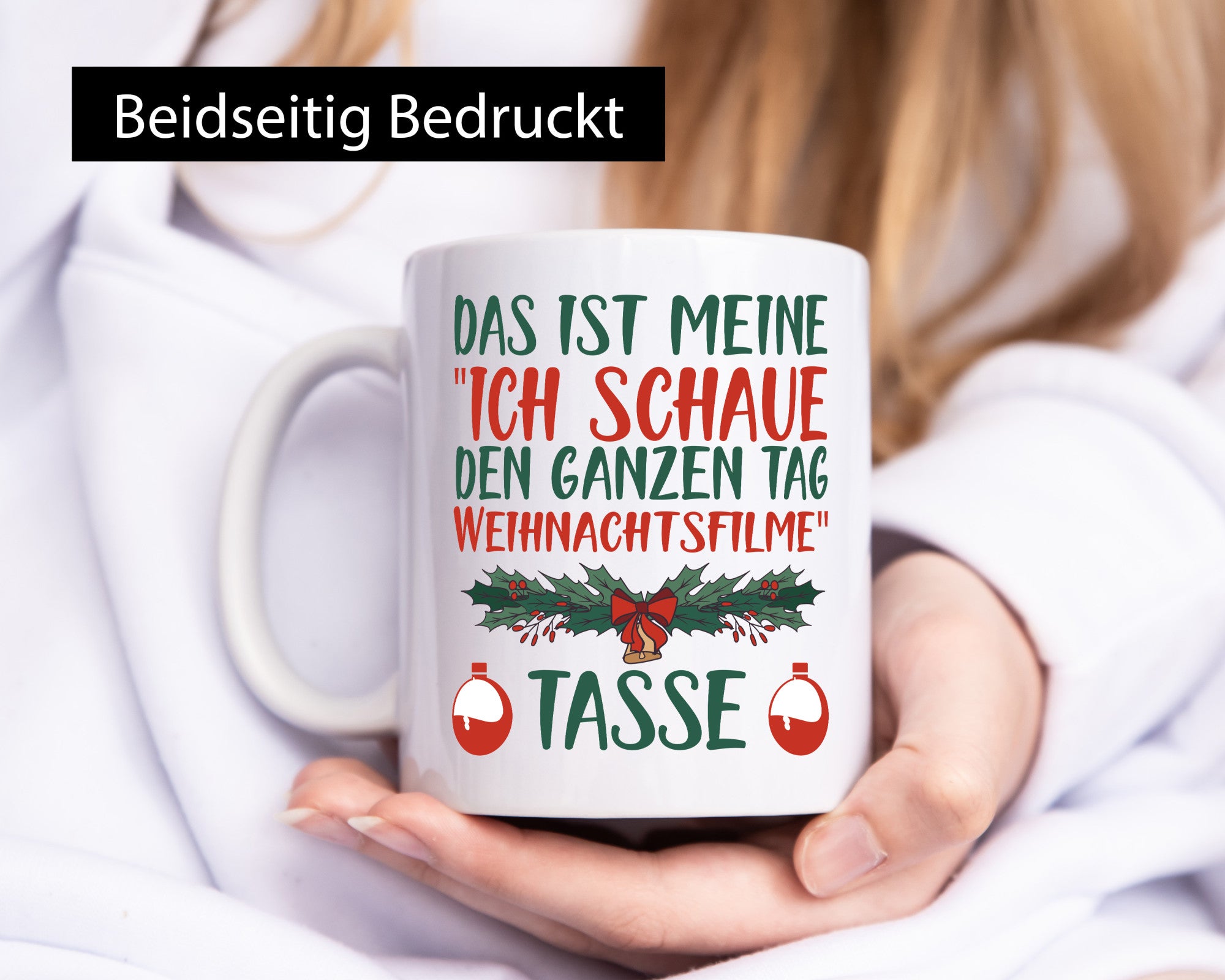 Christmas Movies | Christmas Mug Winter Motifs Funny Saying Gift