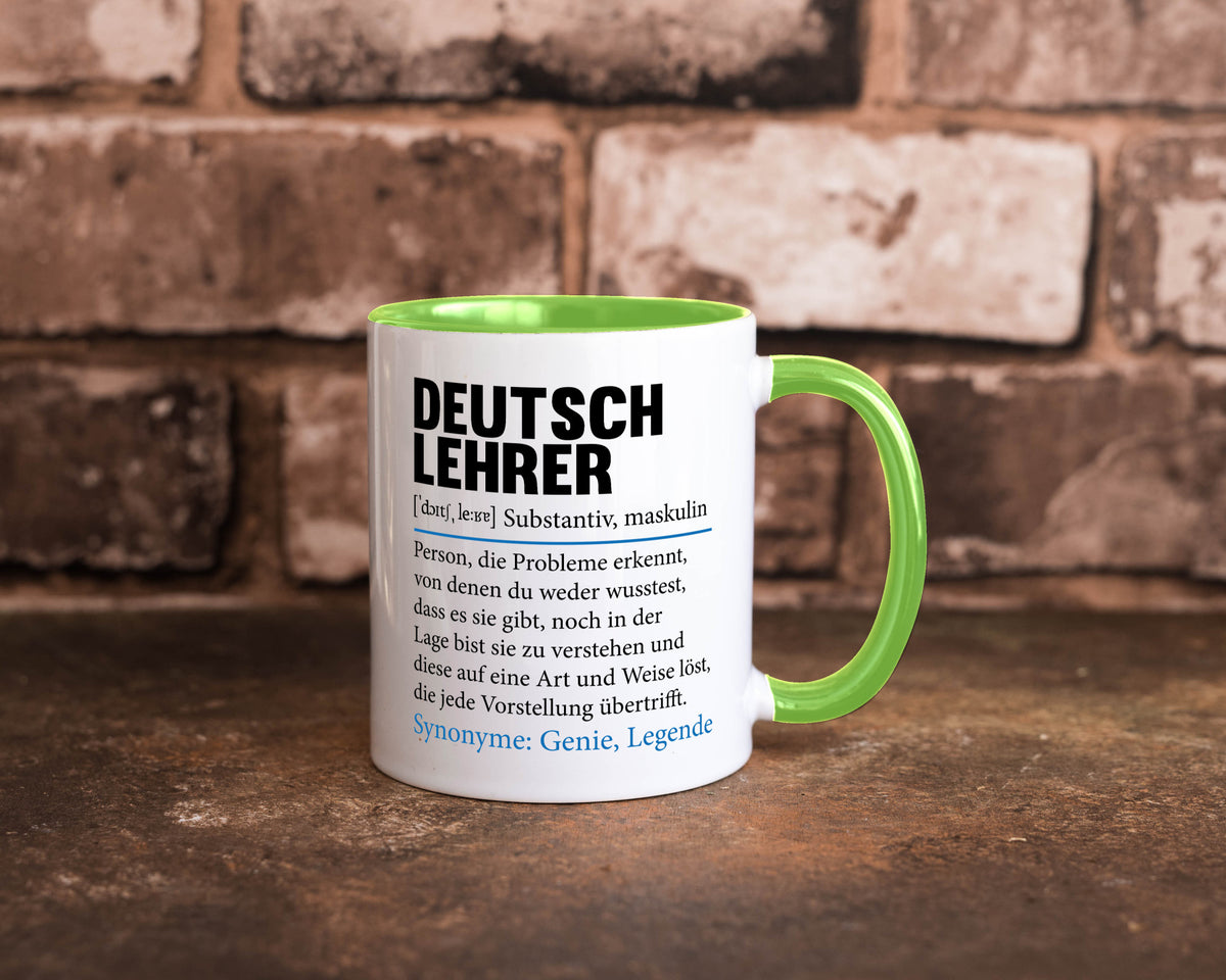Deutschlehrer Spruch | Lehrer Schule Humor lustig Geschenkidee Geschenk Tasse