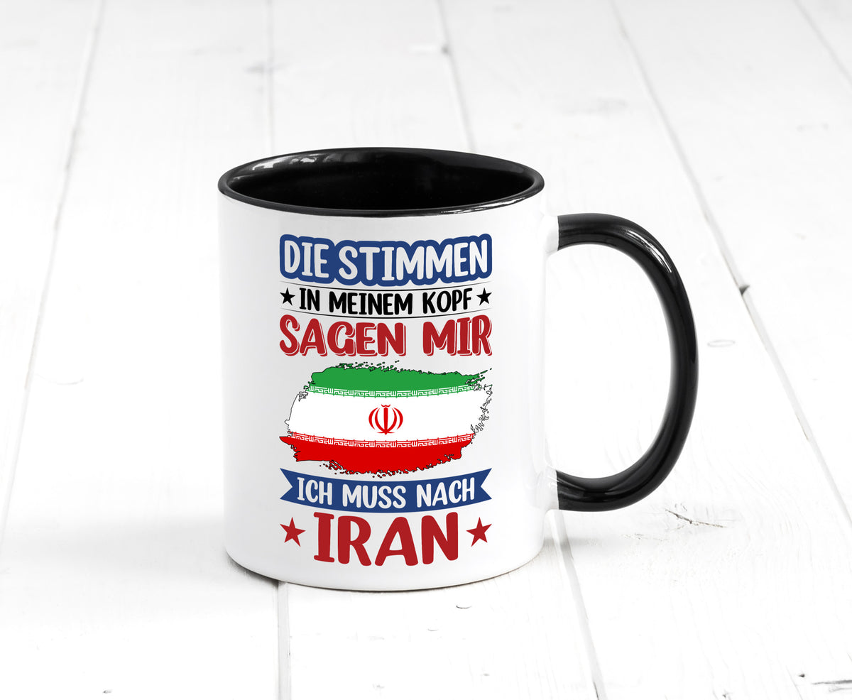 Iran | Urlaub Stimmen in meinem Kopf Traumland Humor Geschenkidee Tasse