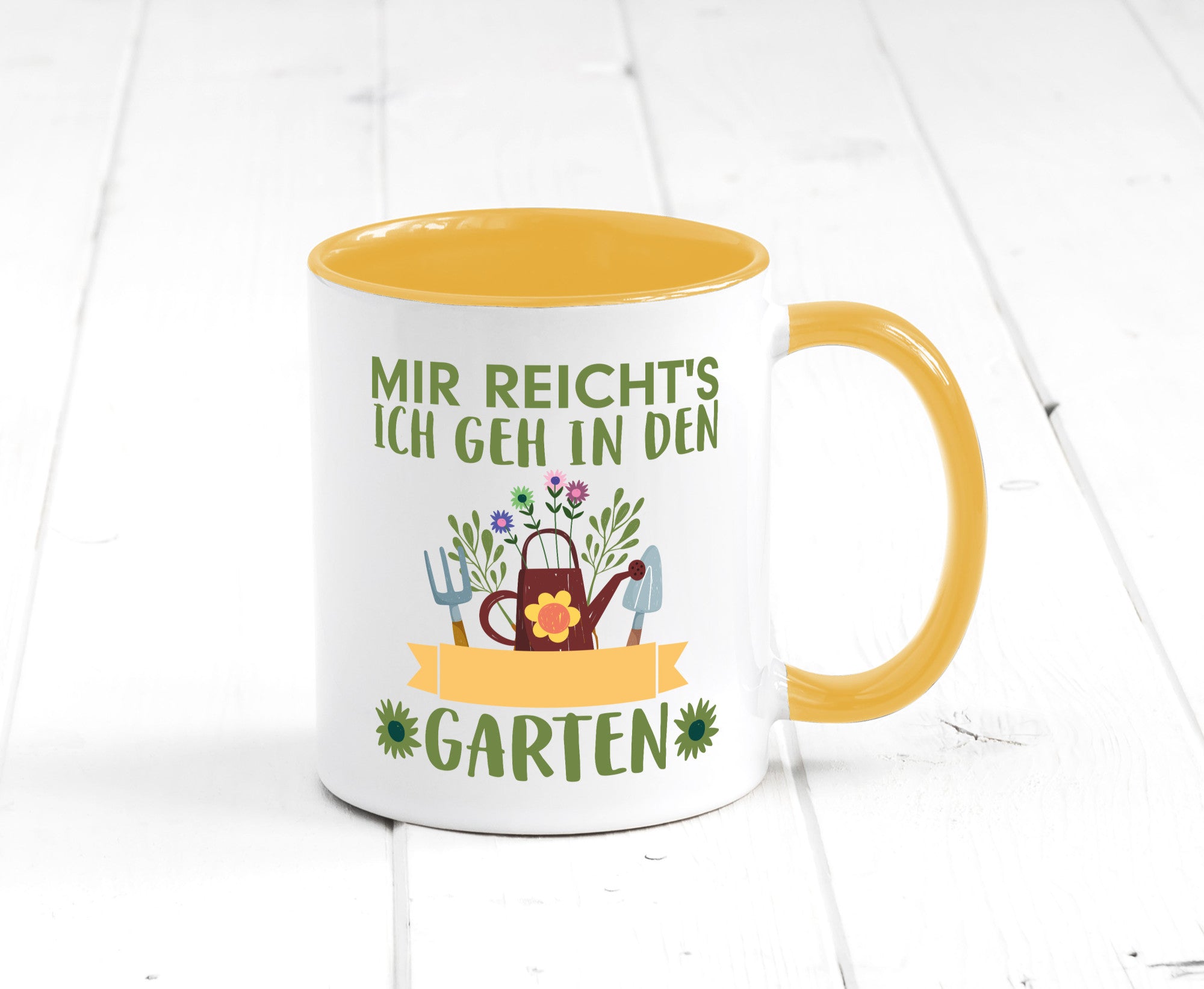 Ich geh in den Garten | Gärtner Tasse Gartenarbeit Humor Arbeit Kollegen Büro