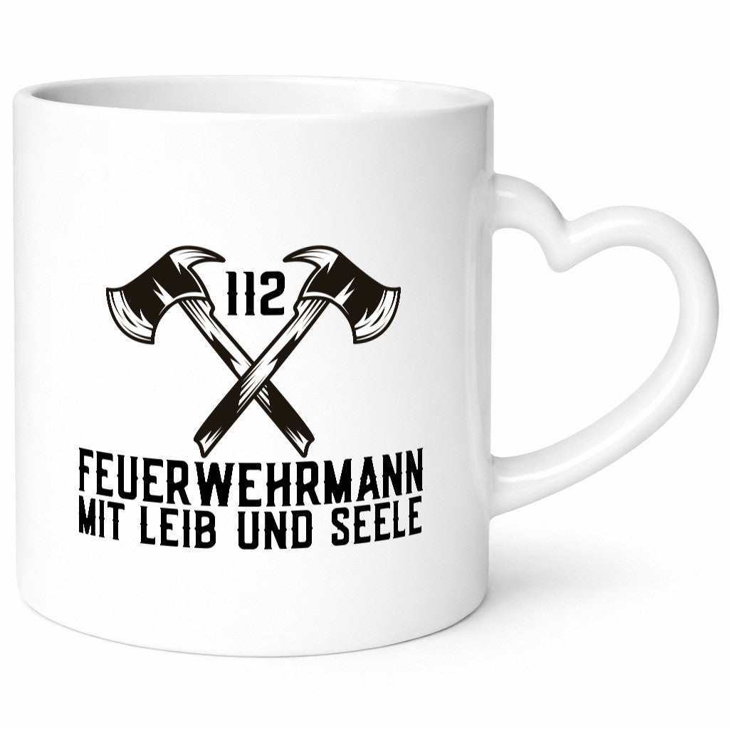 Feuerwehrmann mit Leib und Seele | Einsatz 112 Feuerwehr Humor Geschenkidee