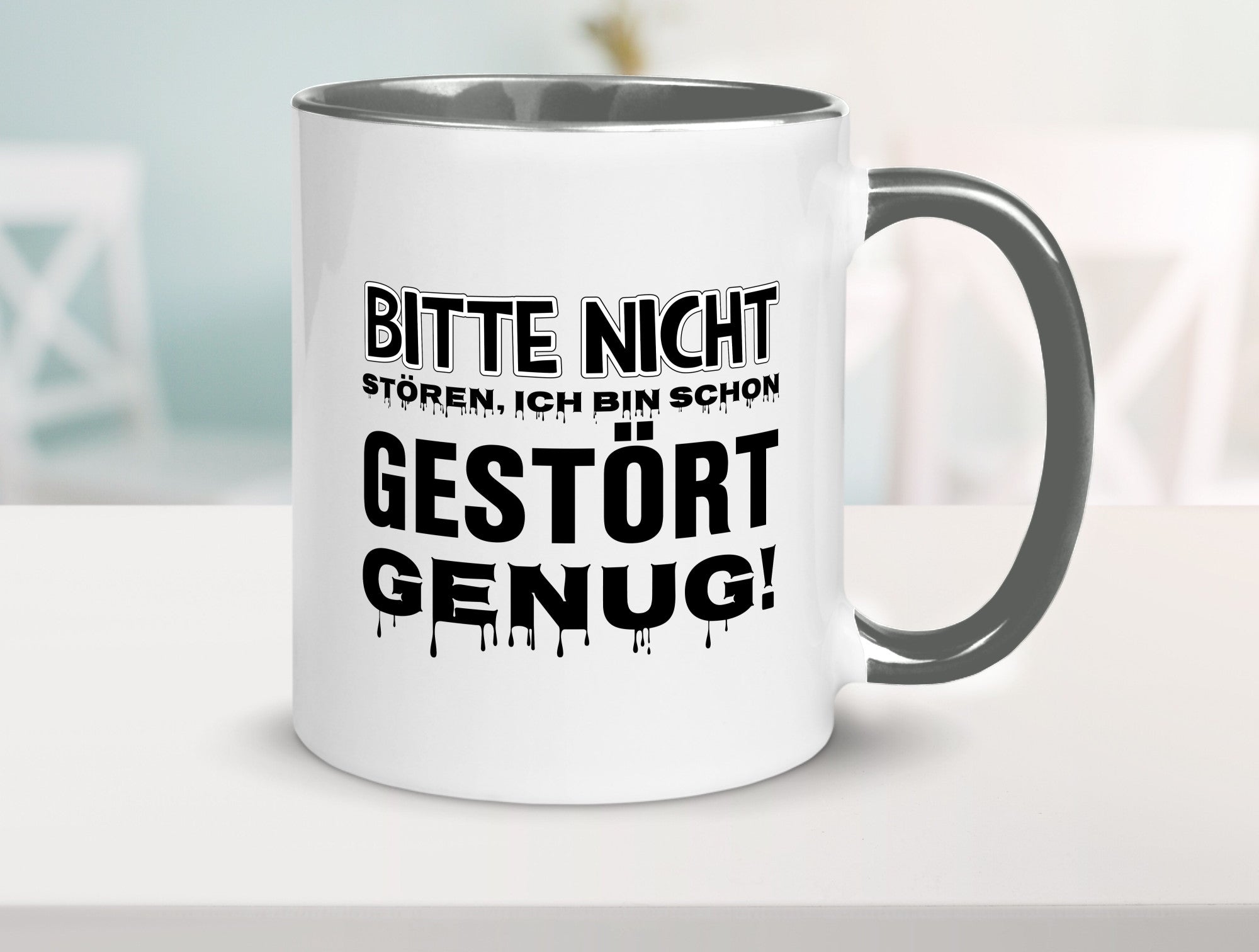 Ich bin schon gestört lustiger Spruch Geschenk Humor Geschenkidee Tasse