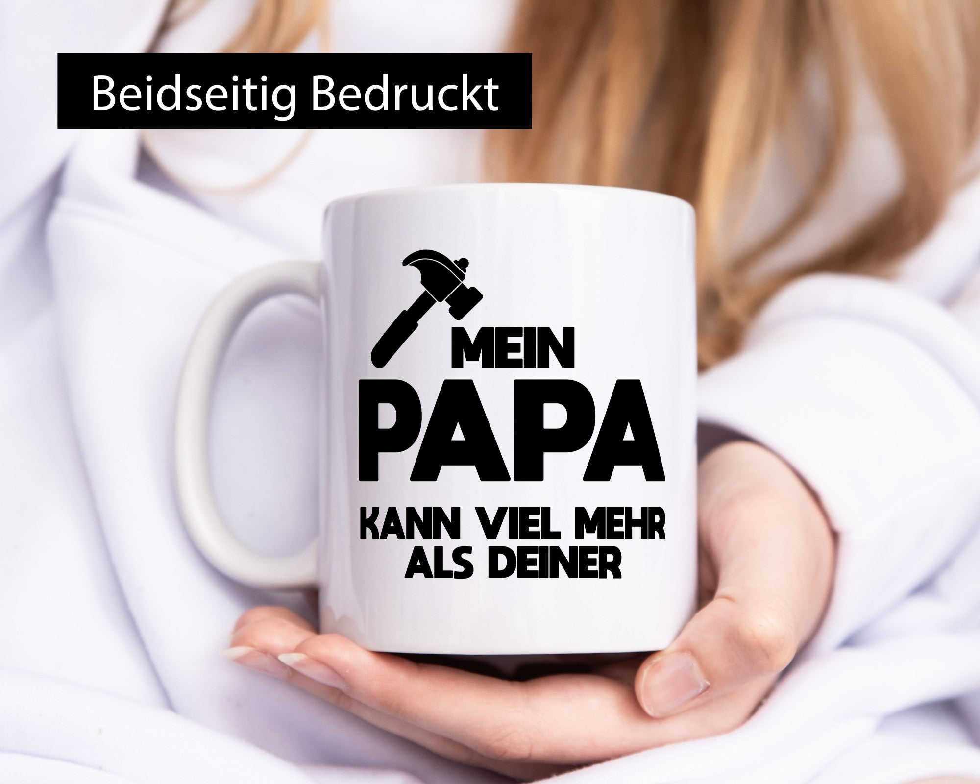 Mein papa kann viel mehr als deiner | Bester lustiger Spruch Geschenk Humor