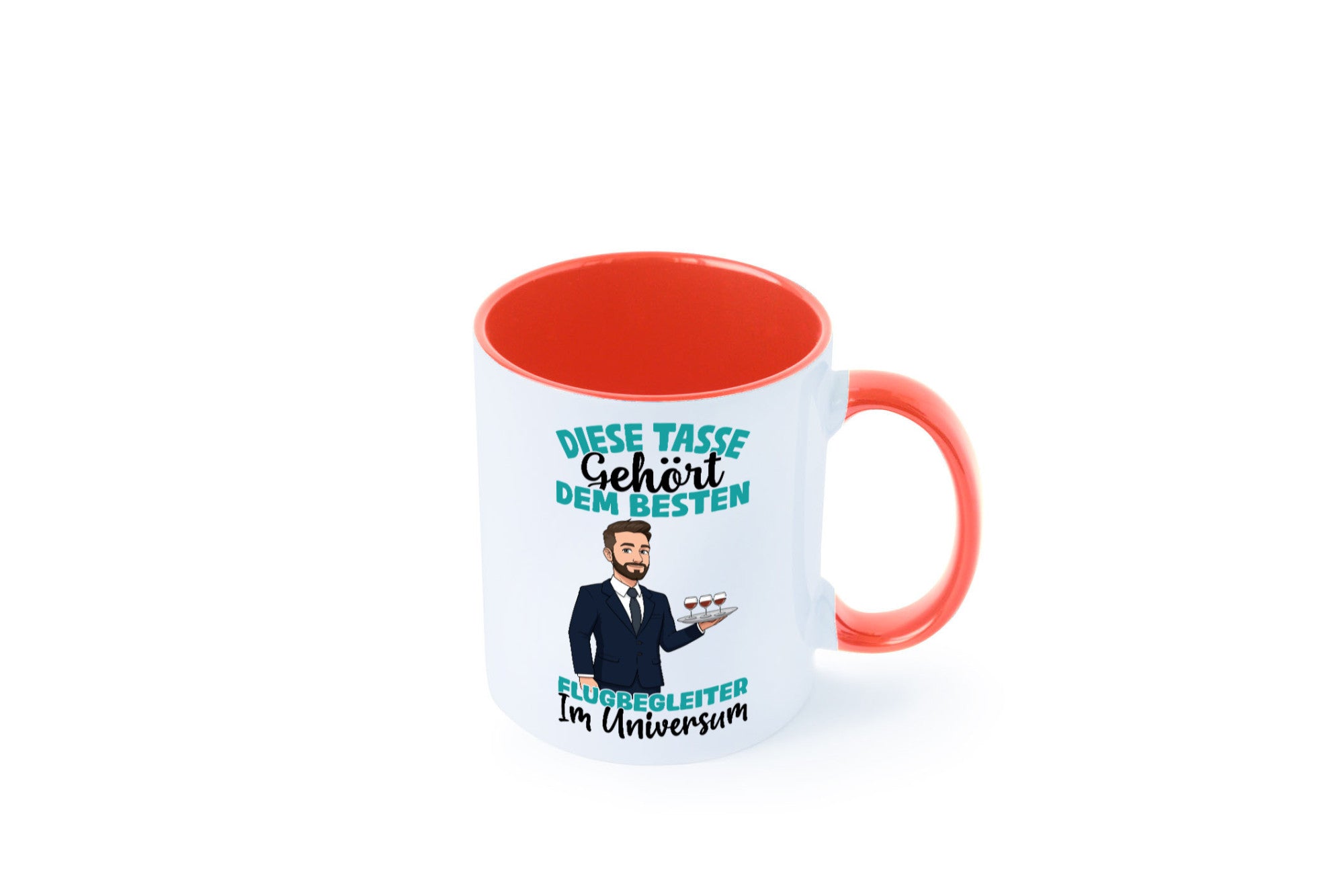 Im Universum: Flugbegleiter | Steward Flughafen Humor Geschenkidee Tasse