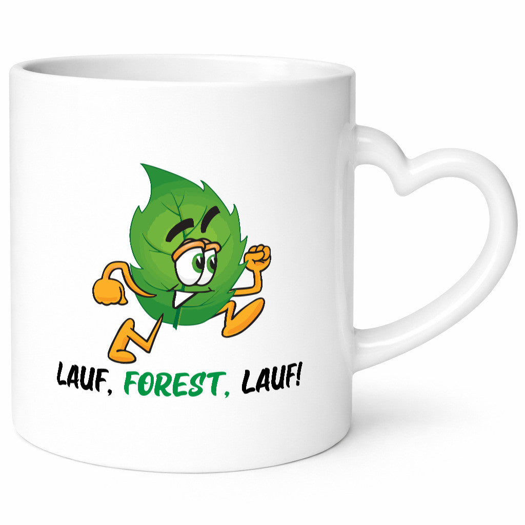 Lauf Forest | rennendes Blat Geschenk Humor Geschenkidee lustiger Spruch Tasse