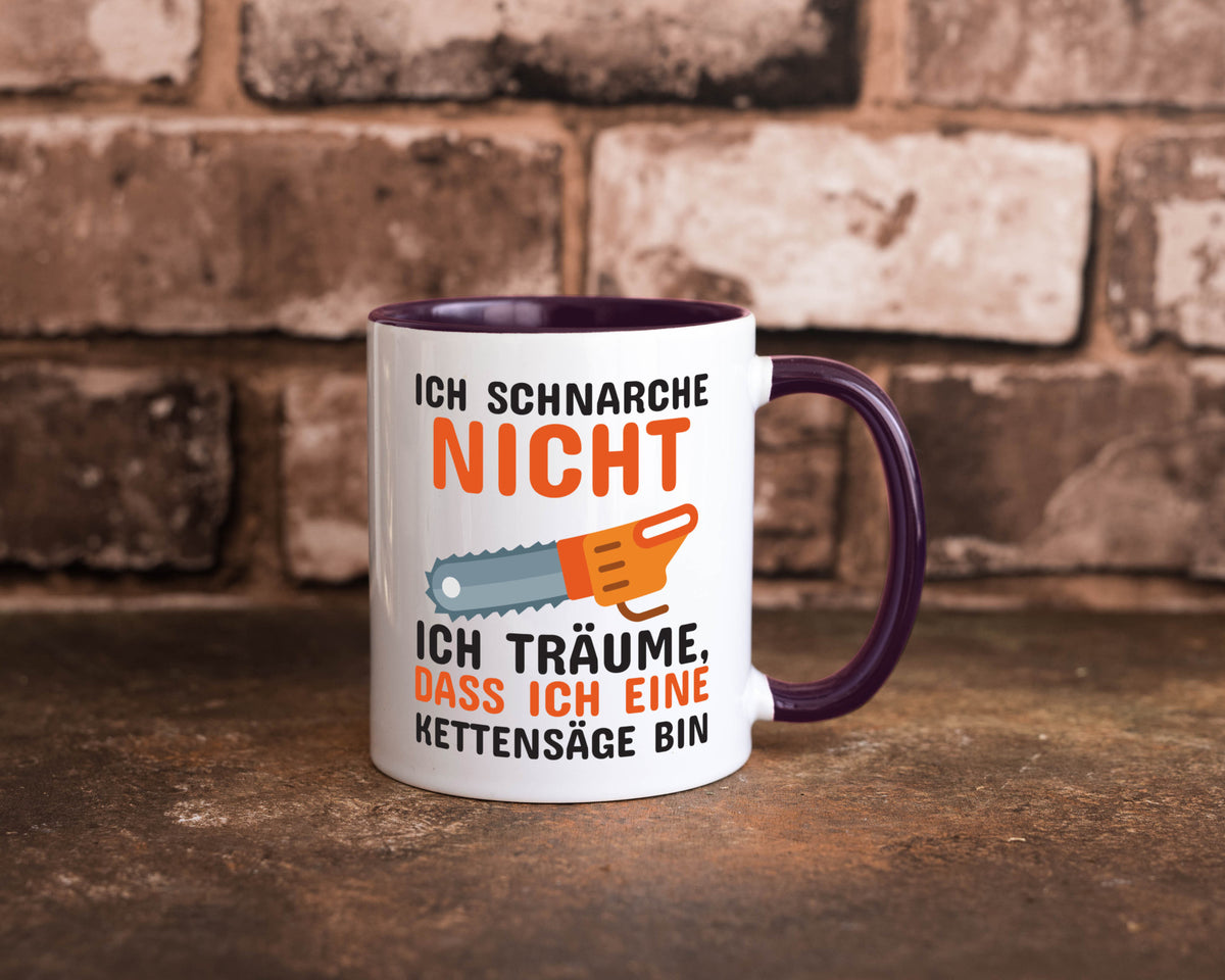 Ich schnarche nicht lustiger Spruch Geschenk Humor Geschenkidee Tasse
