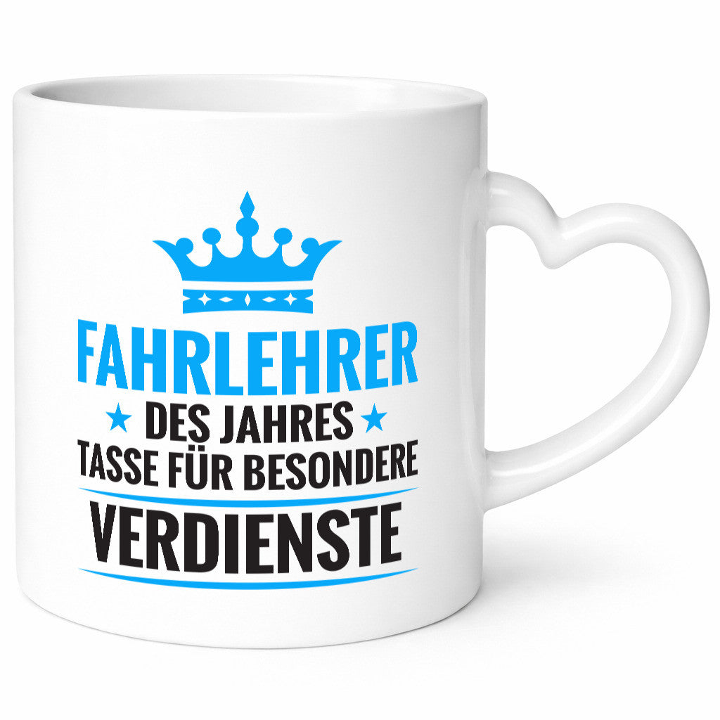 Besonderer Verdienst: Fahrlehrer | Fahrschule Humor Geschenkidee Tasse