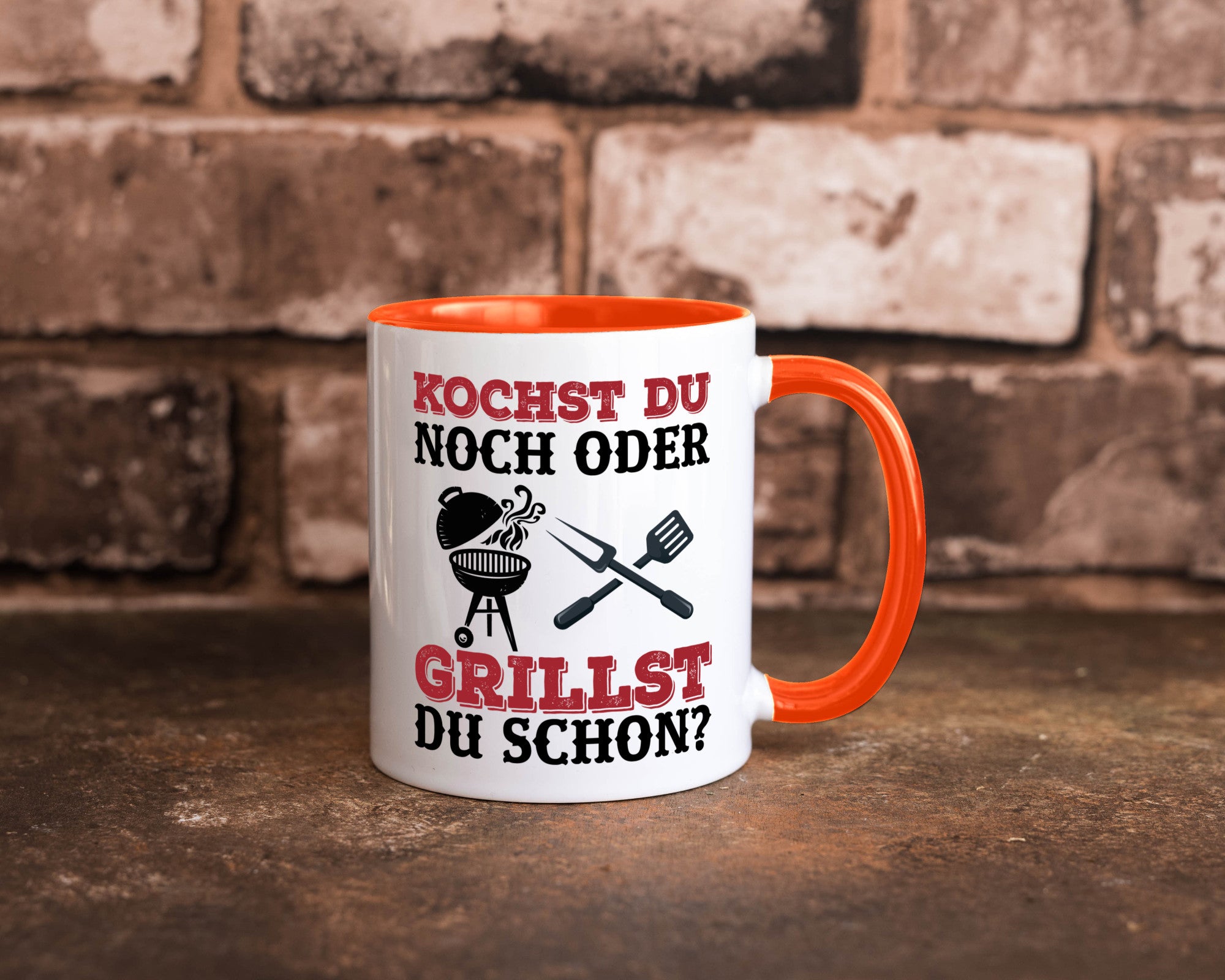 Grillst du schon? | Spruch Tasse Grillen Männer Geschenkidee Humor