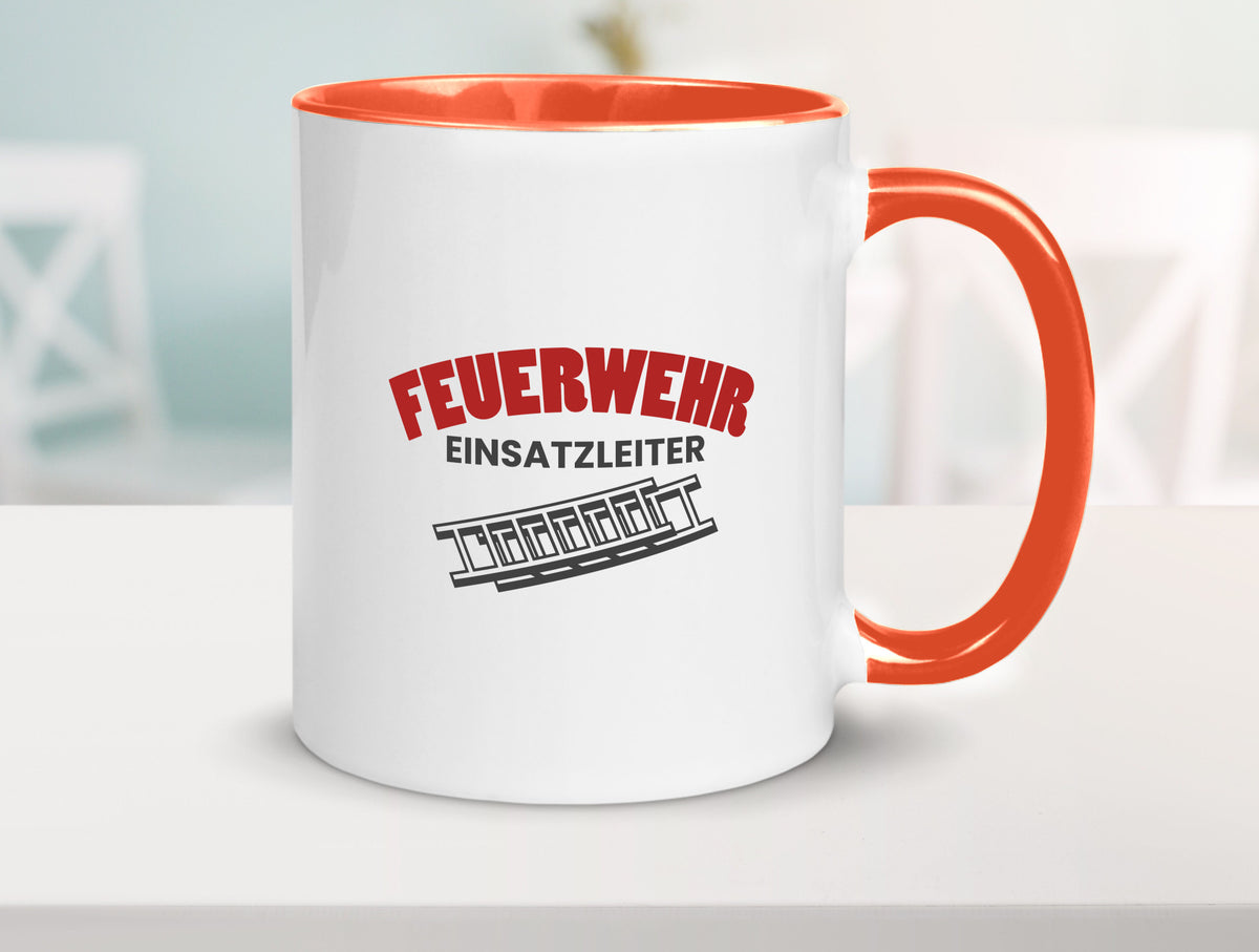Feuerweher Einsatzleiter | Feuerwehrmann Feuerlöscher Geschenk Humor Tasse