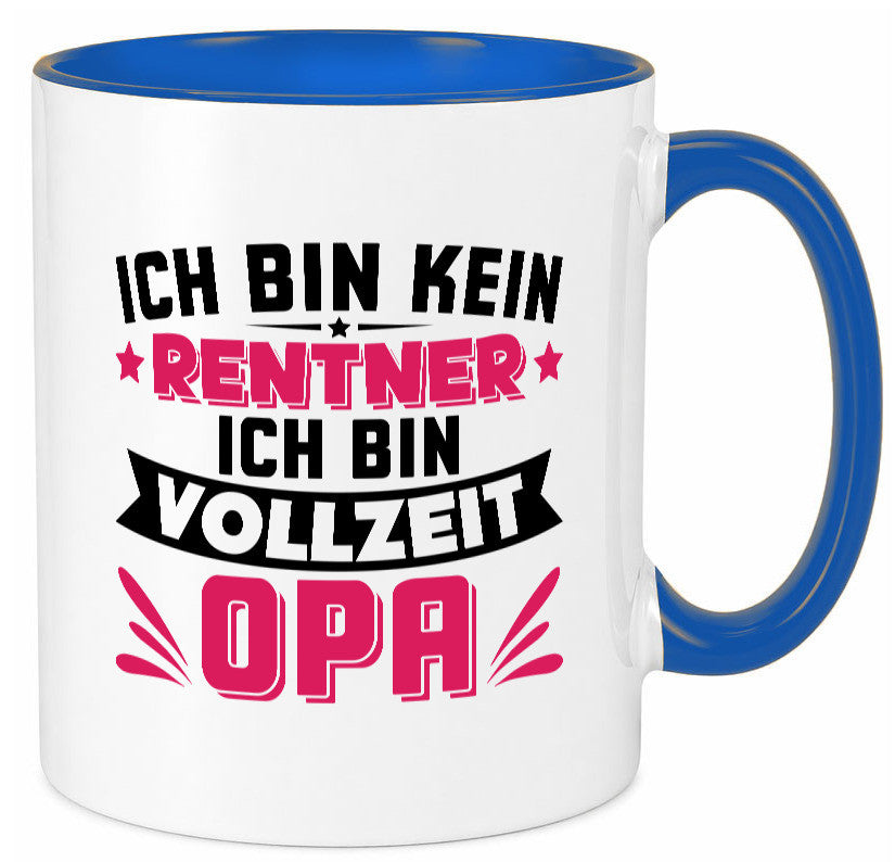 Ich bin vollzeit Opa | Rentner Ruhestand Großvater v2 Humor Familie Tasse