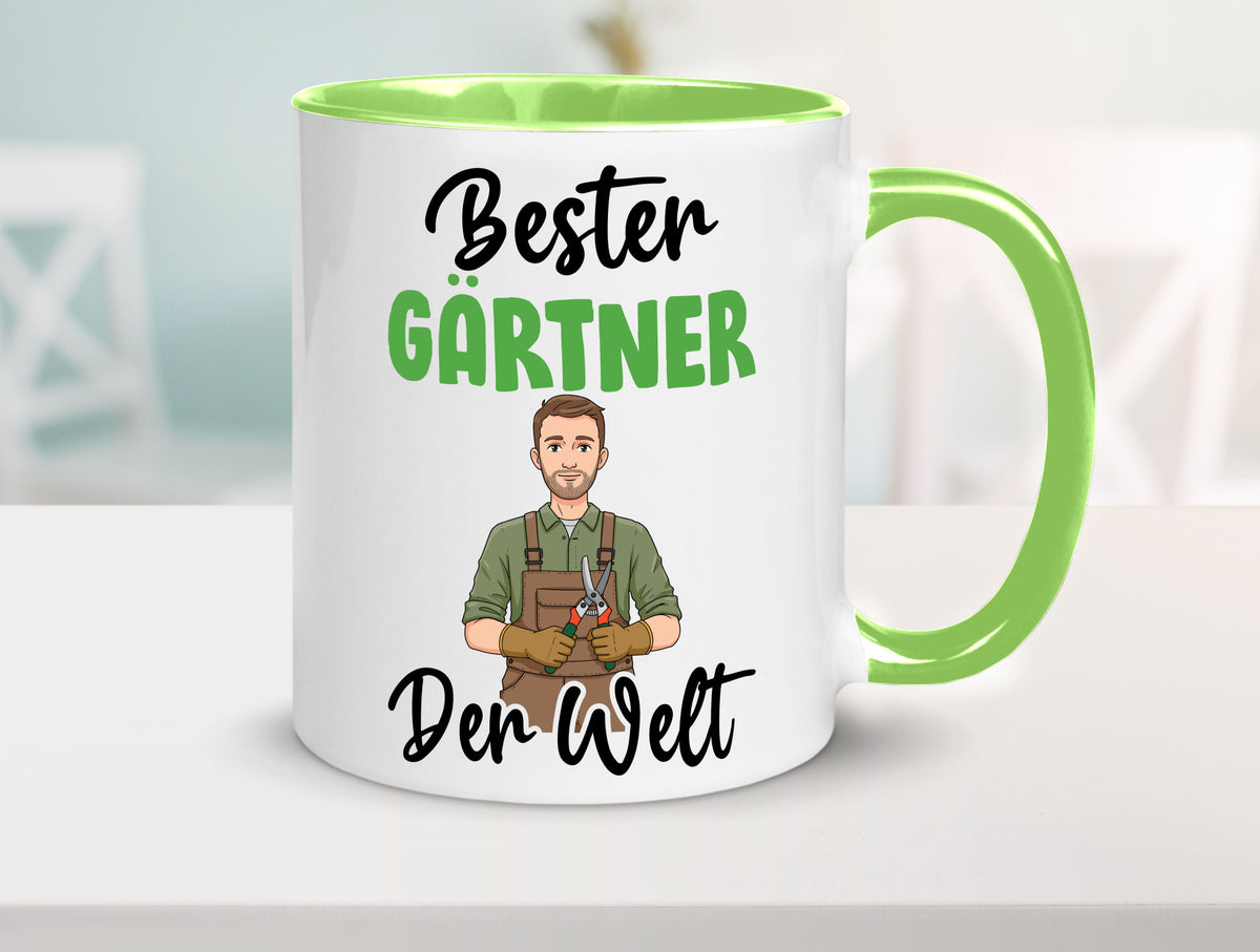 Bester Gärtner | Gartenbau v2 Geschenk Humor Geschenkidee lustiger Spruch Tasse