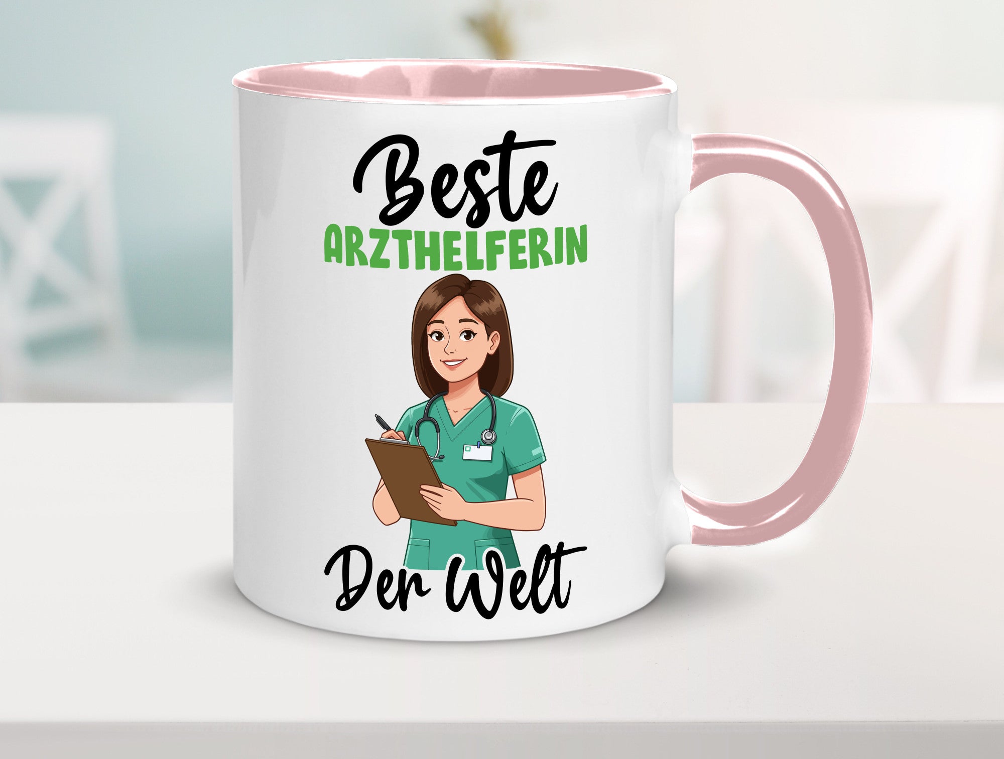 Beste Arzthelferin | Fachangestellte Medizin v2 Geschenkidee Humor Tasse