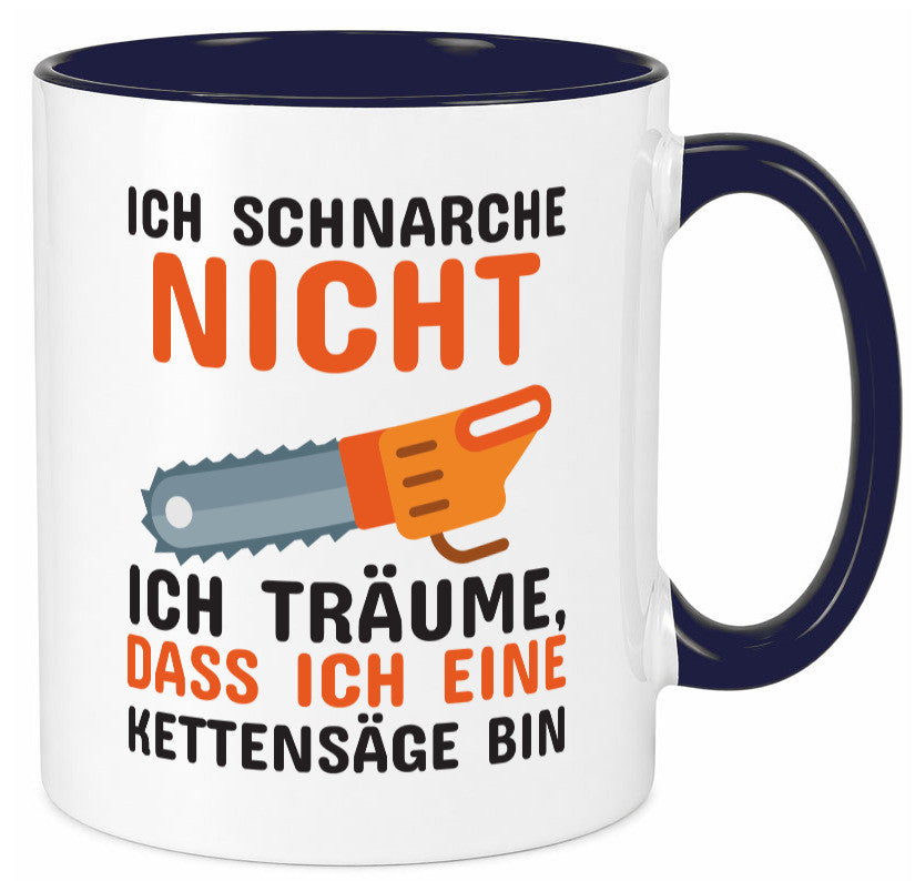 Ich schnarche nicht lustiger Spruch Geschenk Humor Geschenkidee Tasse