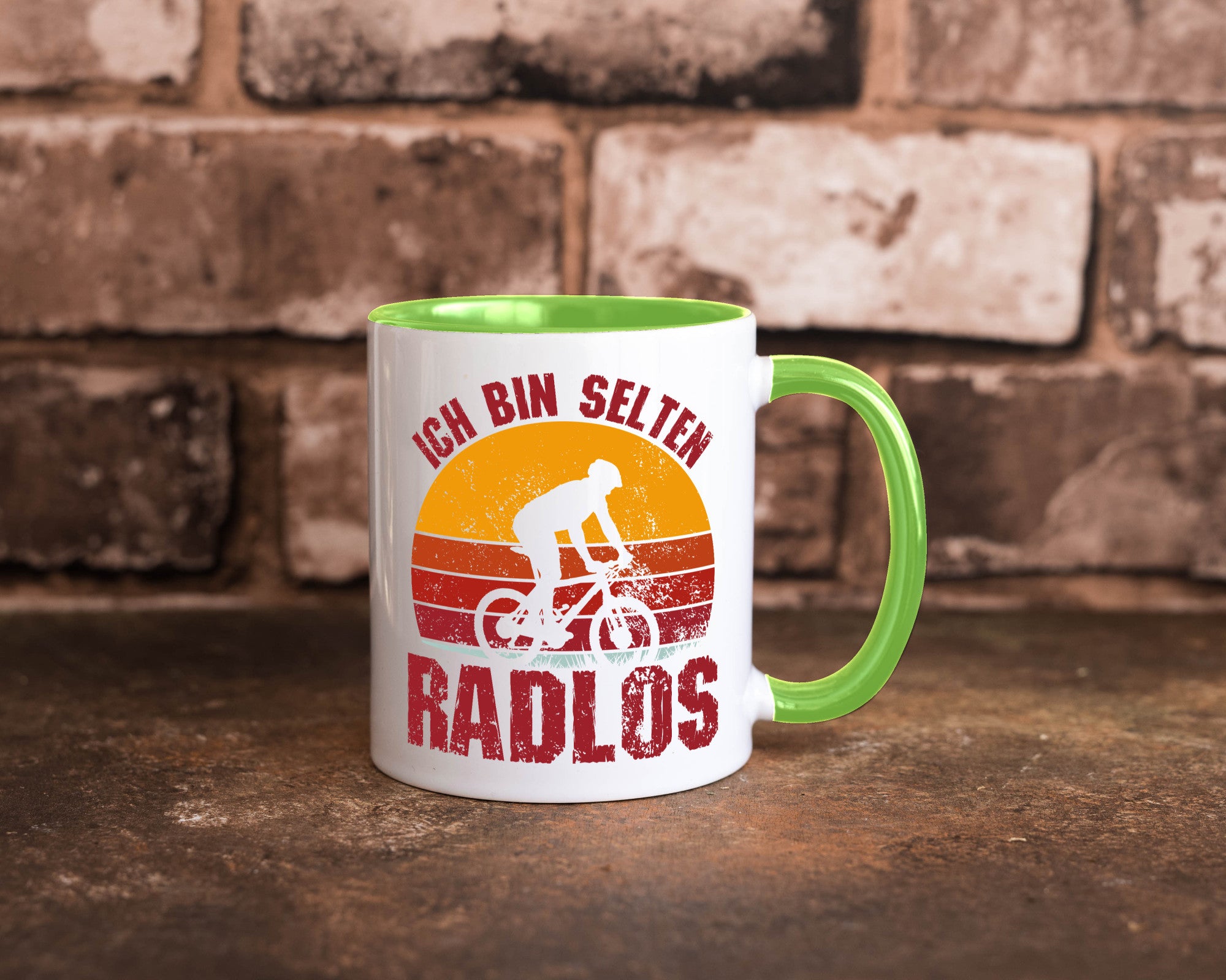 Ich bin Selten Radlos | Radfahrer Mountainbike Humor Geschenkidee Tasse