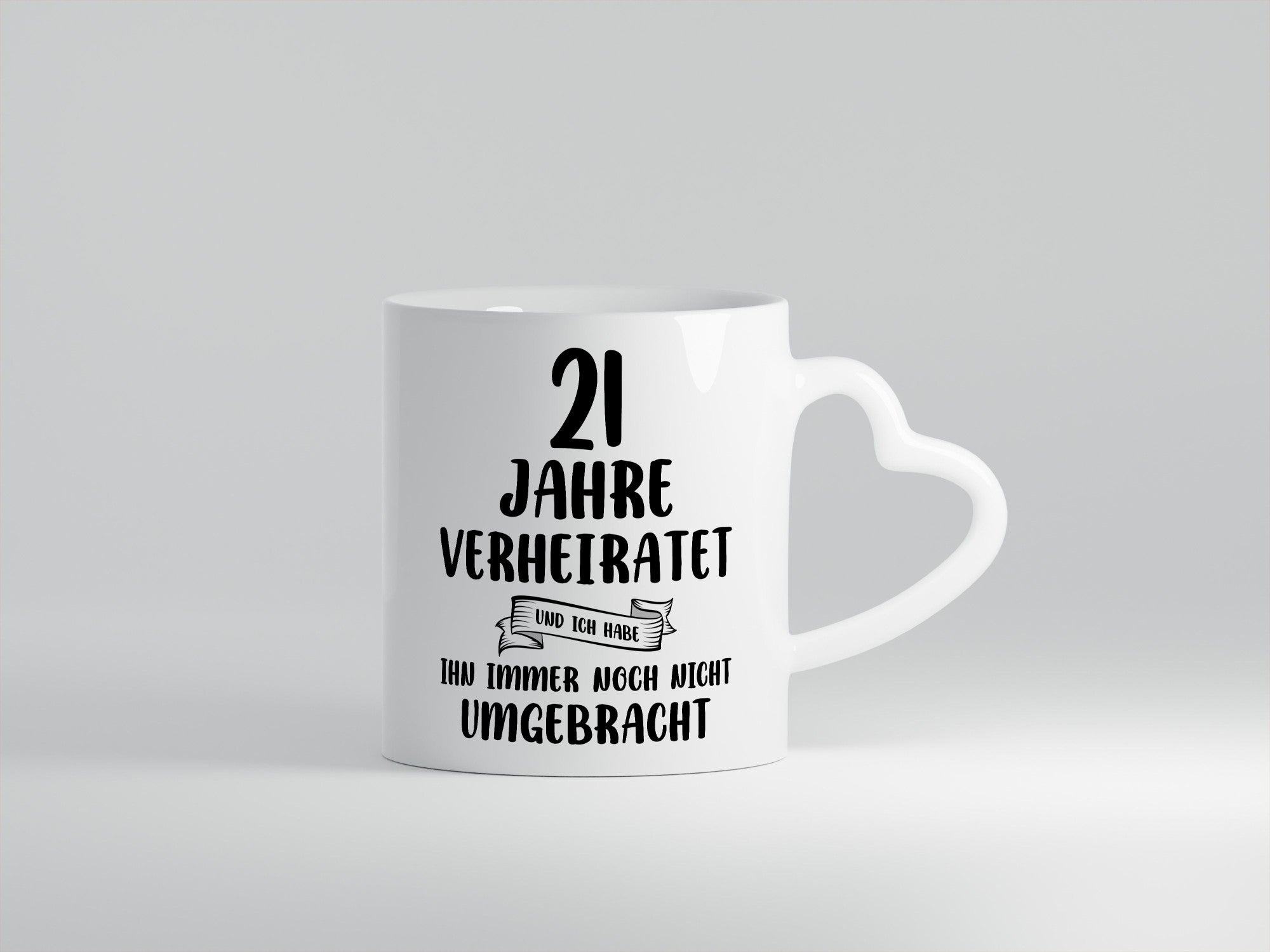 21 Jahre Verheiratet, immer noch am Leben! Humor Geschenkidee Tasse