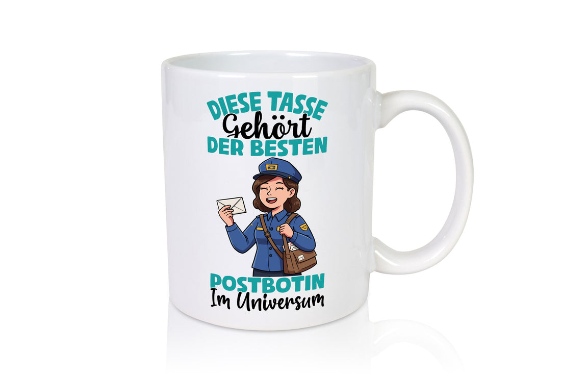 Im Universum: Postbotin | Beruf Post Briefträger Geschenk Arbeit Kollegen Büro