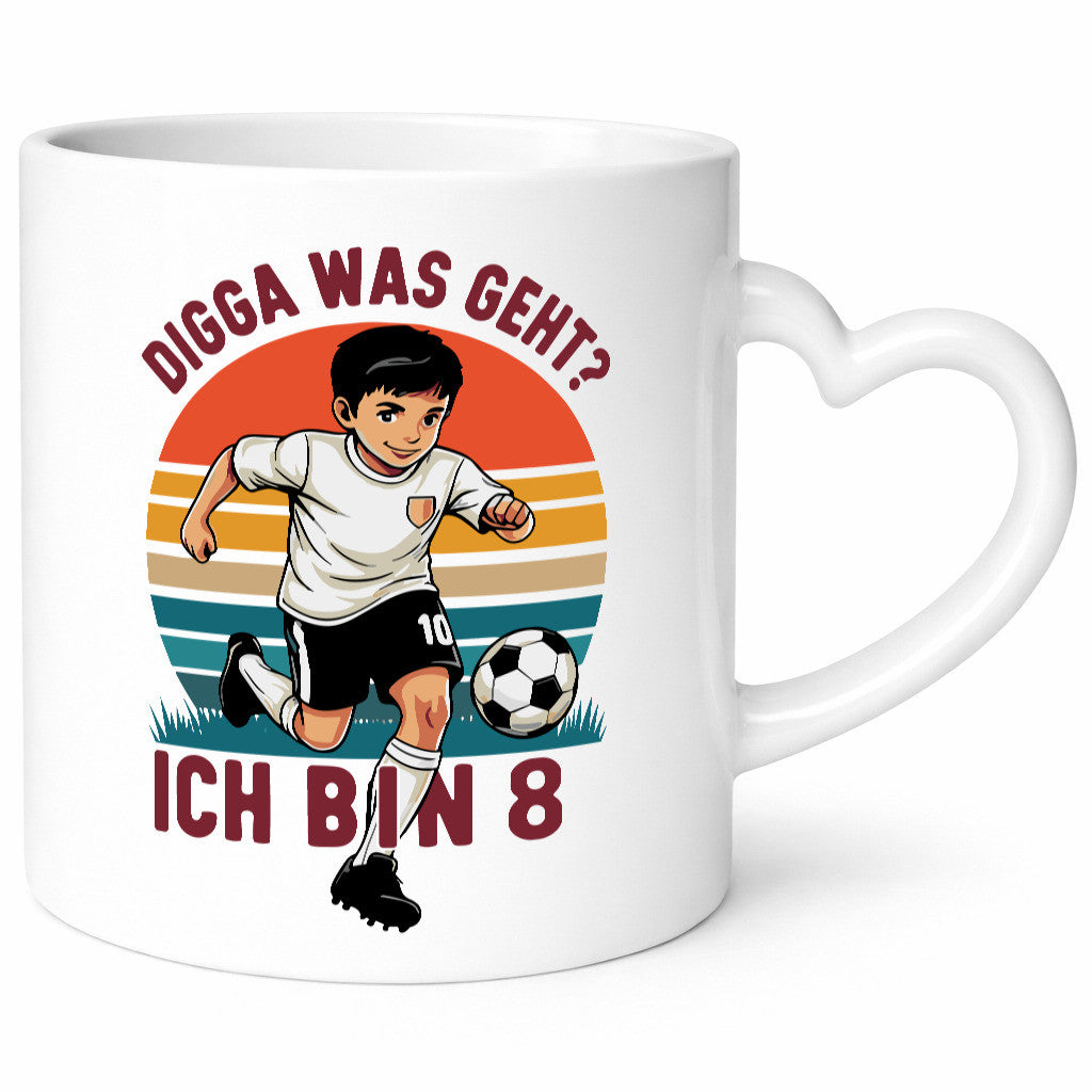 8 Geburtstag | Jahre Digga was geht ab Fußball lustig Geschenkidee Geschenk
